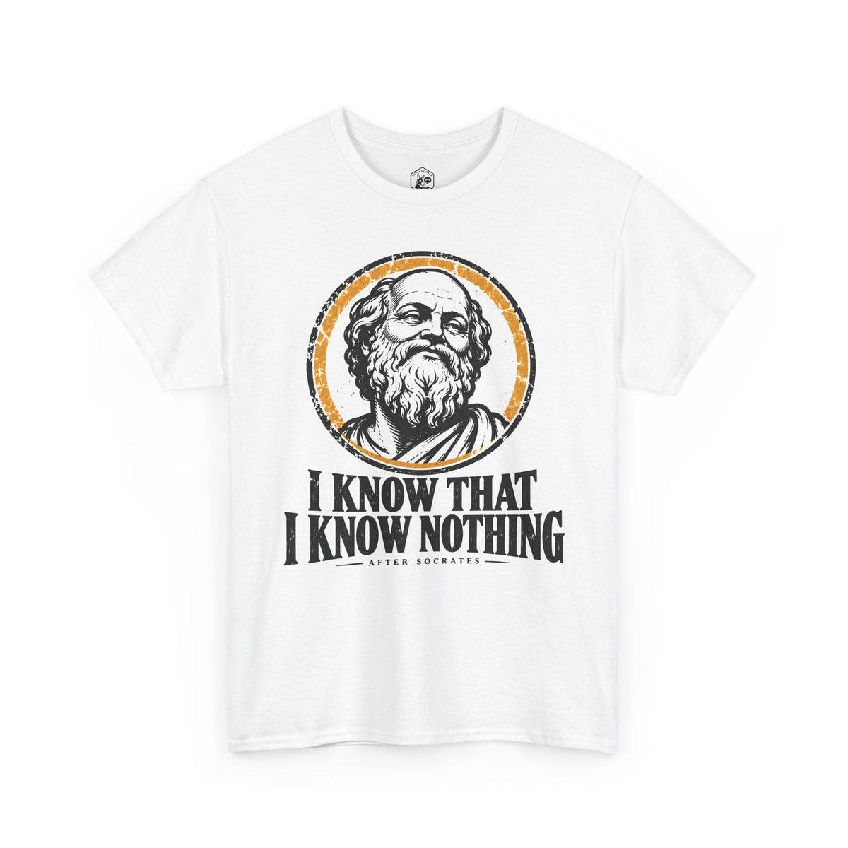 I Know That I Know Nothing Socrates T-shirt – Donkey Talk graphic tee