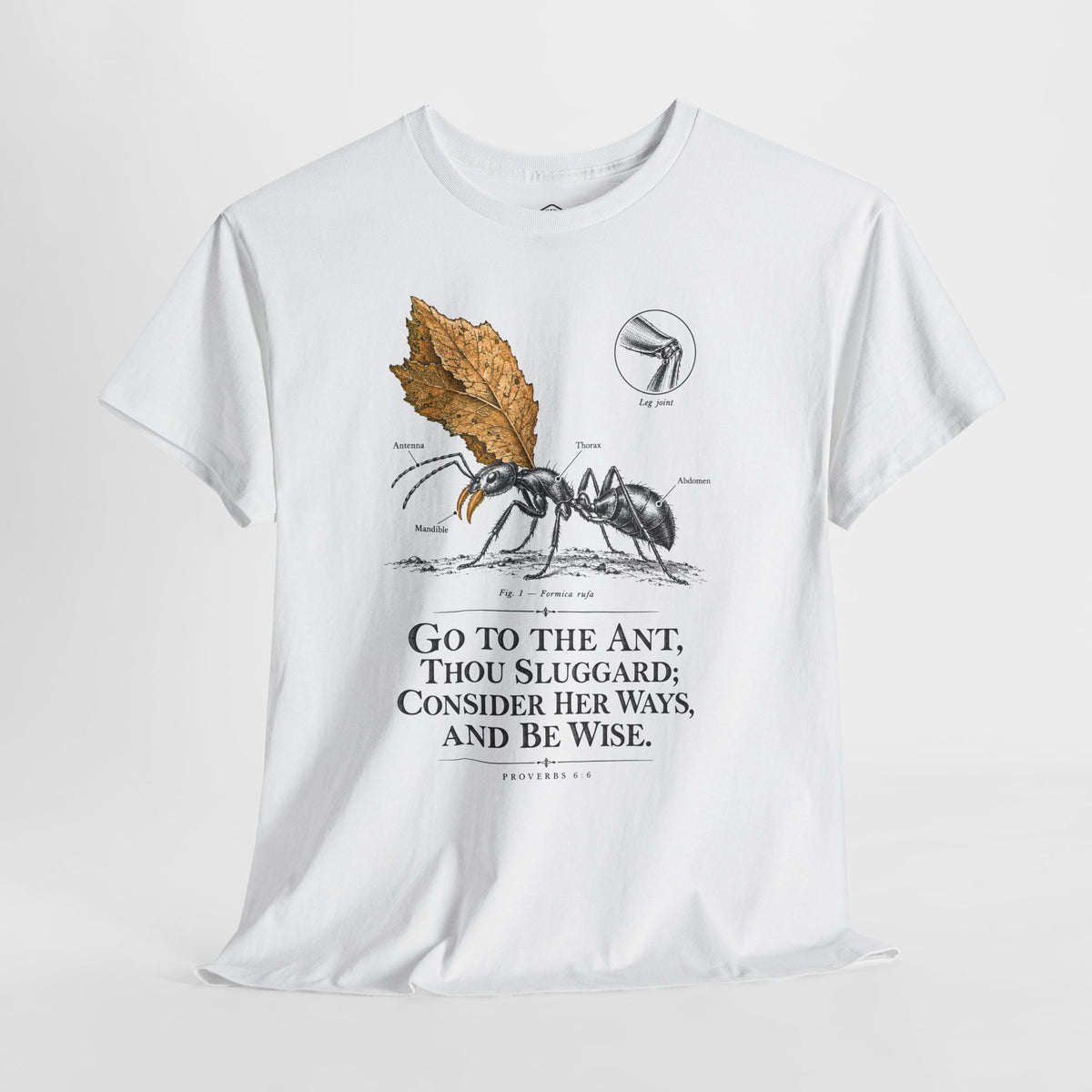 Go to the Ant Engraving - Donkey Talk faith and reason unisex T-shirt
