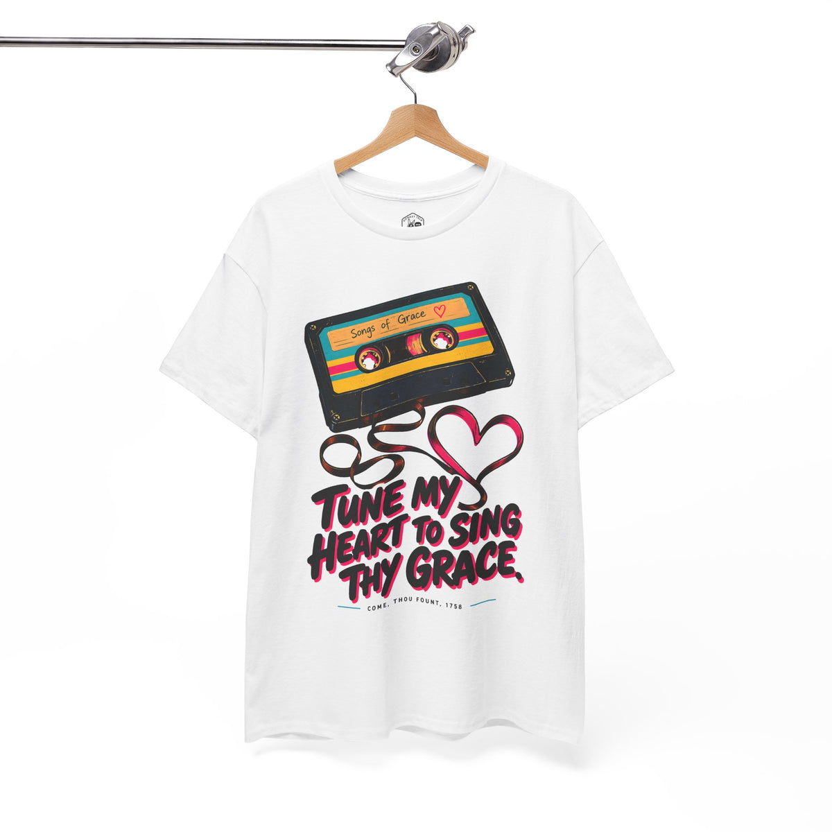 Tune My Heart Cassette T-shirt – Donkey Talk graphic tee