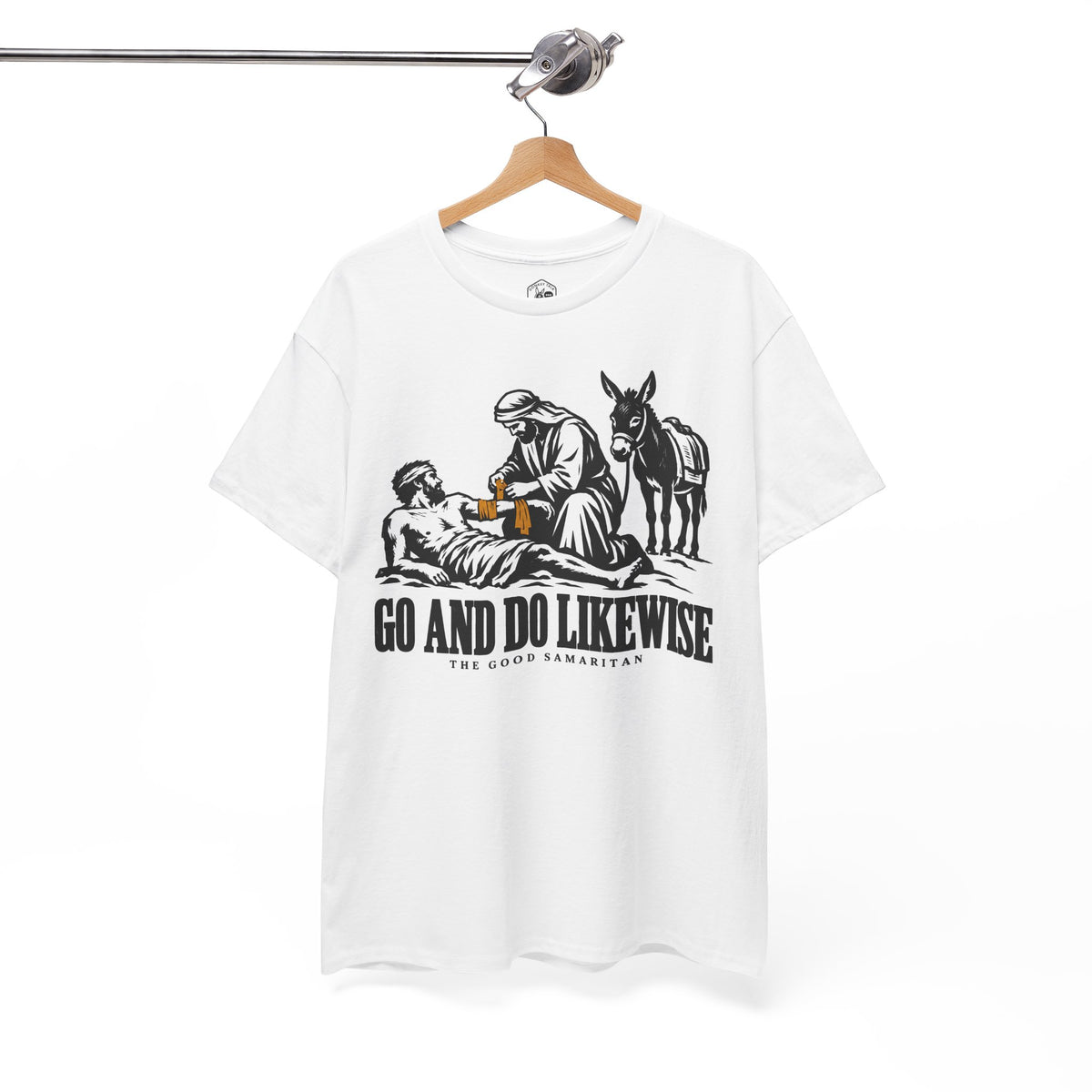 The Good Samaritan Go and Do Likewise T-shirt – Donkey Talk graphic tee
