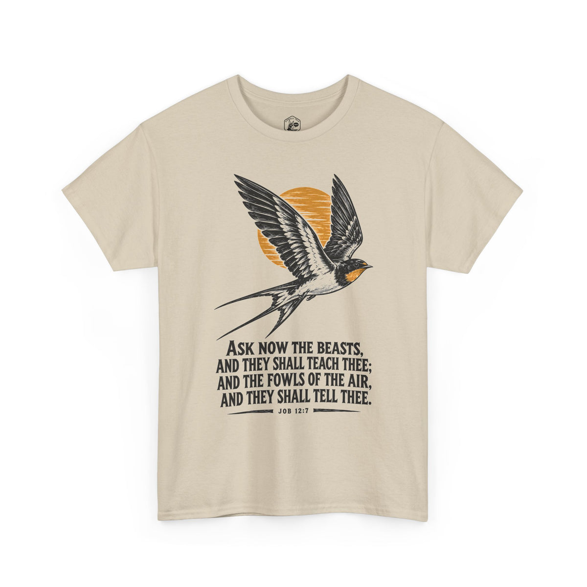 Swallow Linocut T-shirt – Donkey Talk graphic tee