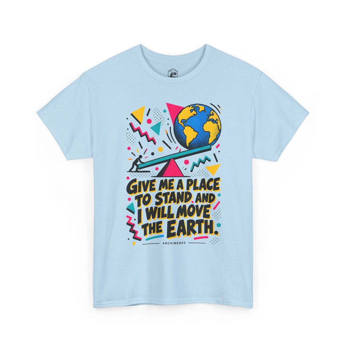 Archimedes Lever Memphis T-shirt – Donkey Talk graphic tee