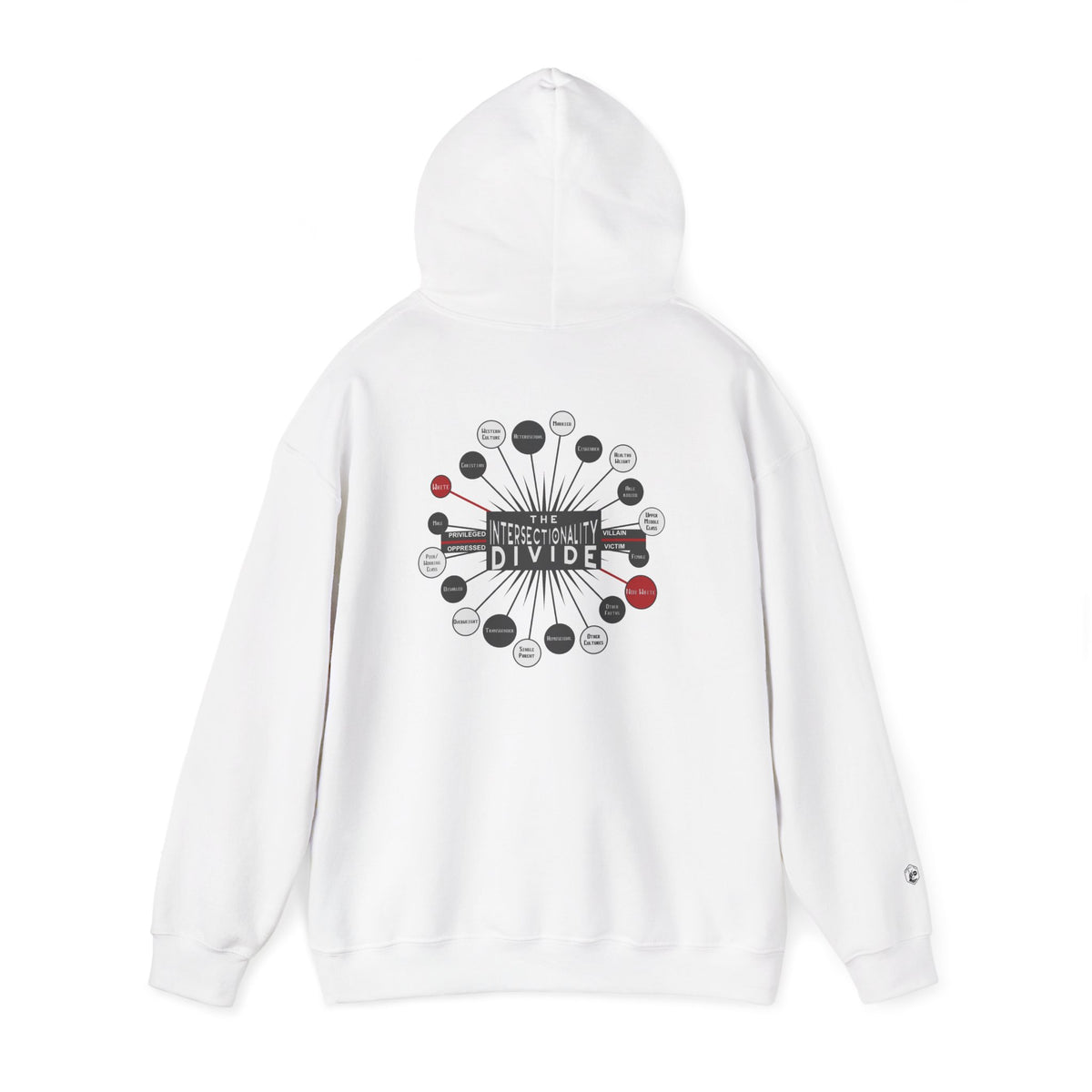 Hooded Sweatshirt - Intersectionality Divide Design | Cozy and Thought-Provoking Wear