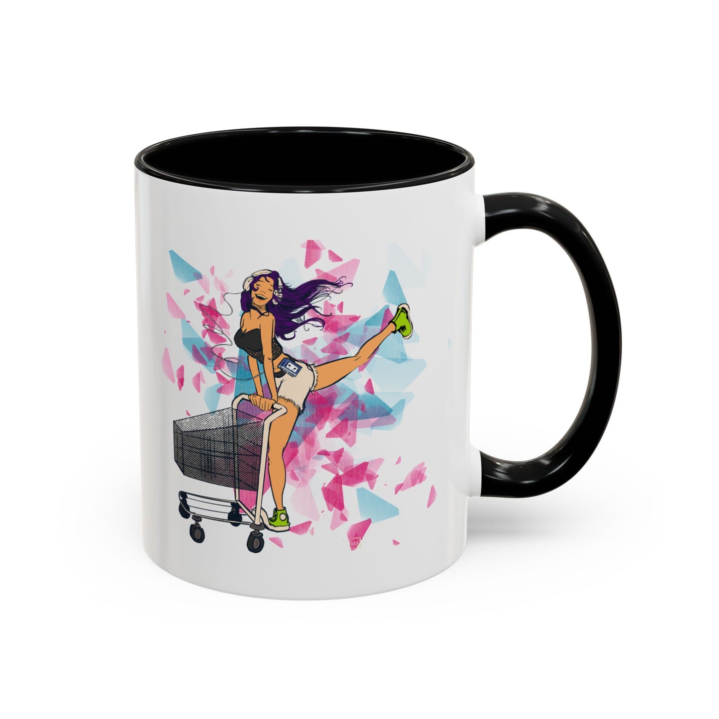 Playful Accent Coffee Mug for Fashion Lovers