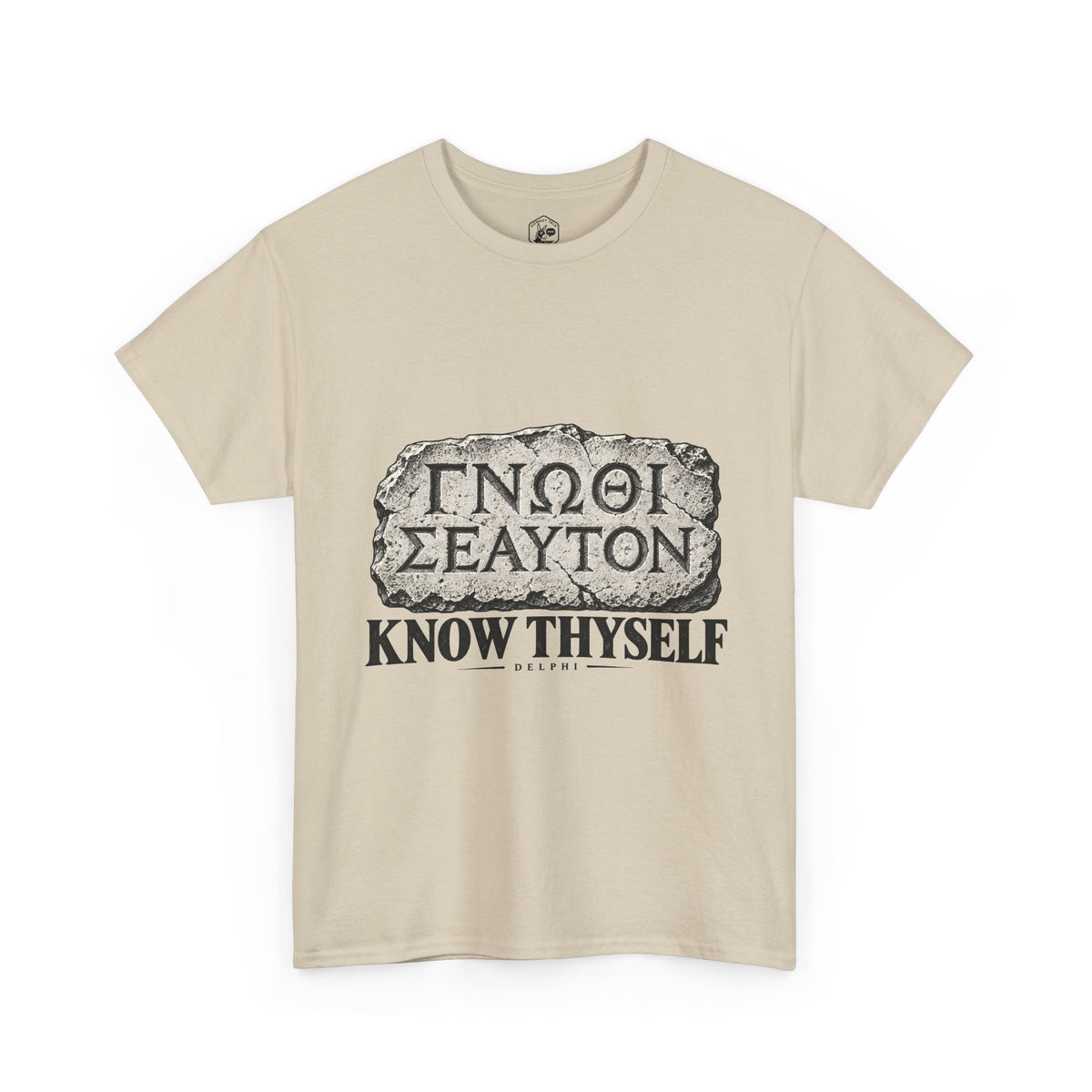 Know Thyself Delphi Stone T-Shirt | Gnothi Seauton Philosophy Tee