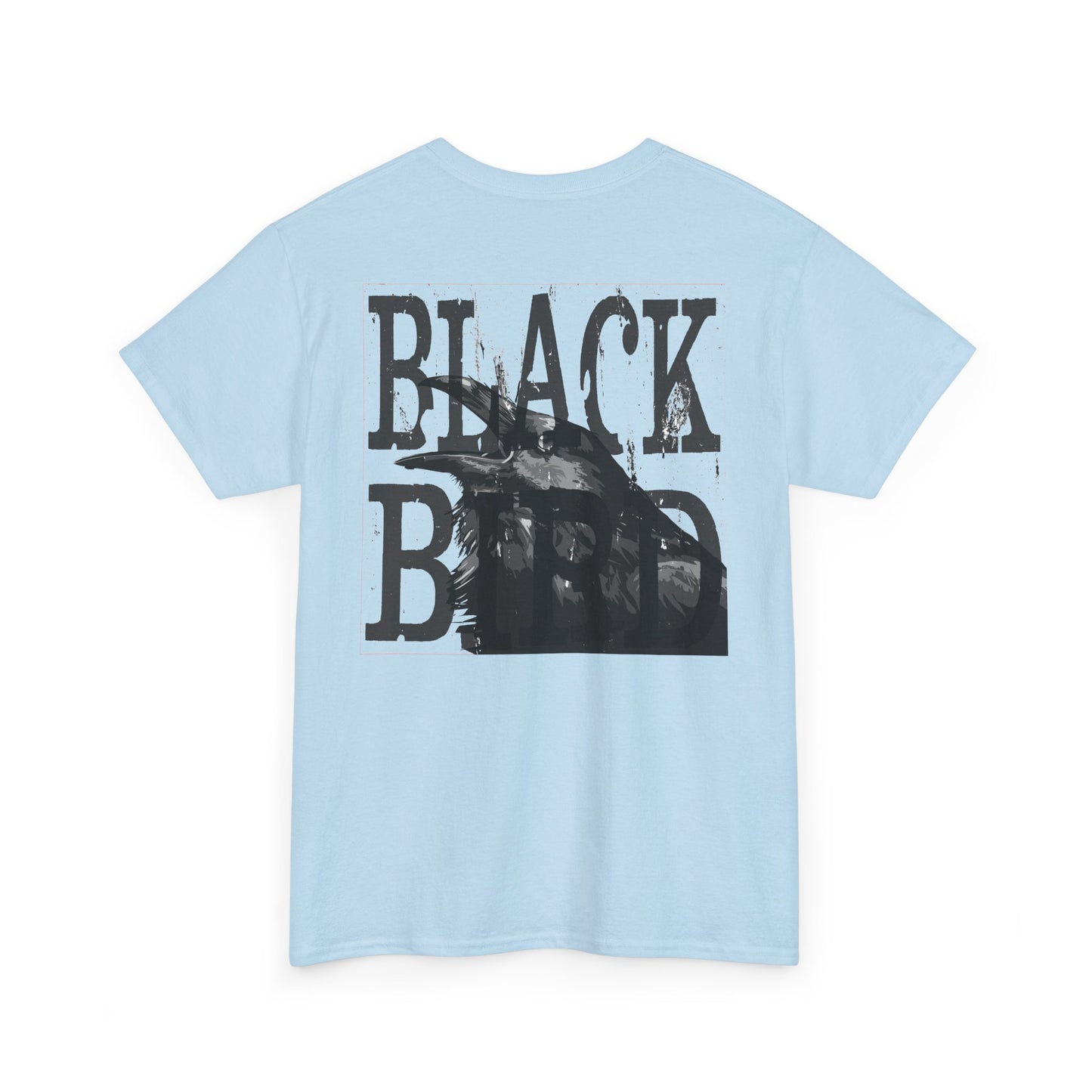 Black Bird Graphic Tee — Vintage Raven Logo T‑Shirt