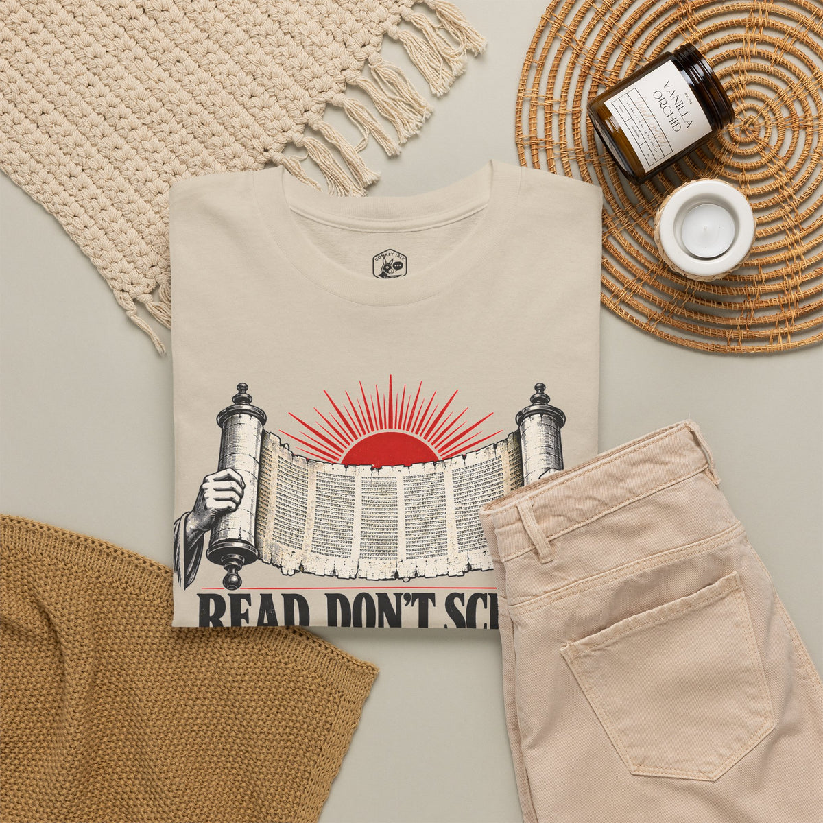 Read Don't Scroll T-shirt – Donkey Talk graphic tee