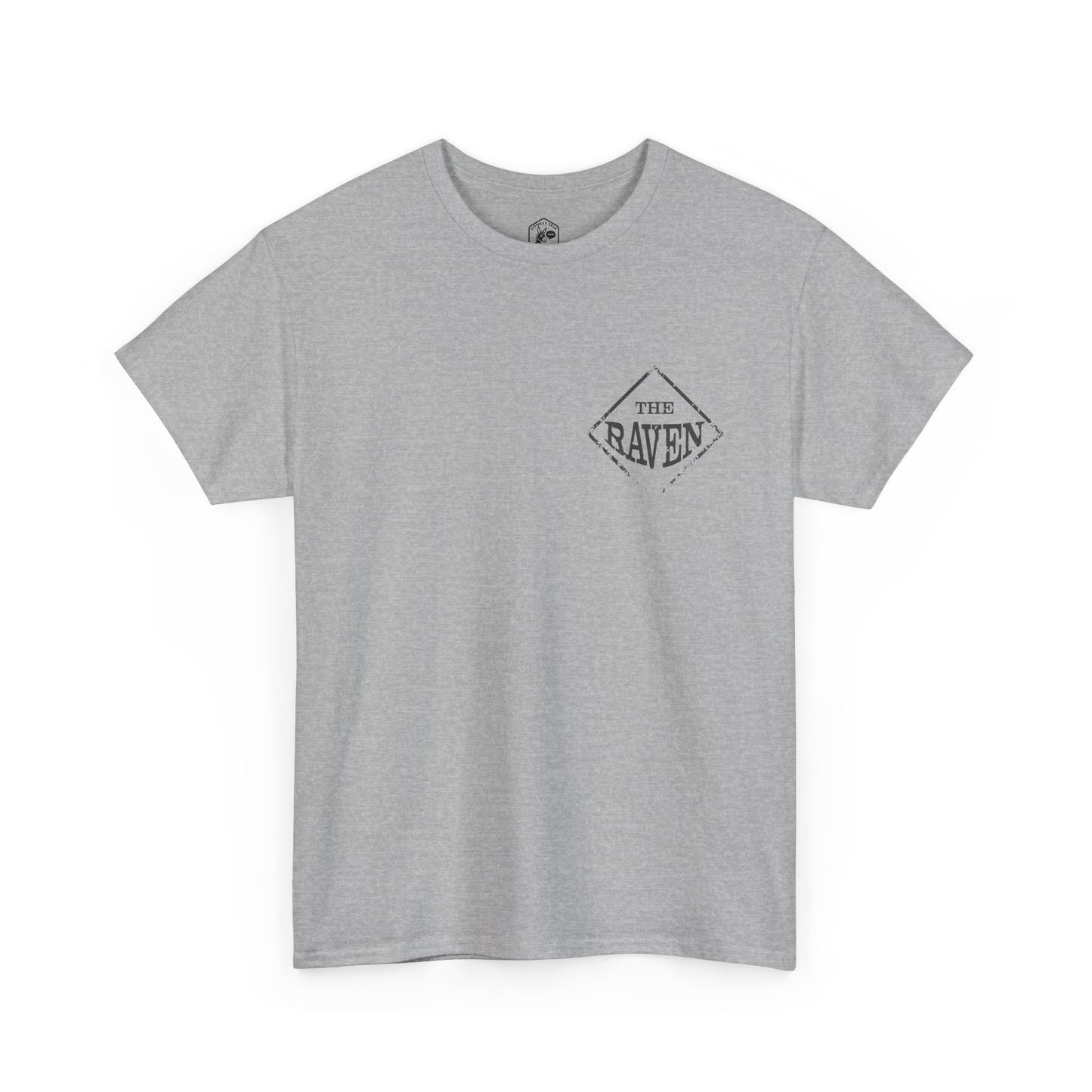 Black Bird Graphic Tee — Vintage Raven Logo T‑Shirt