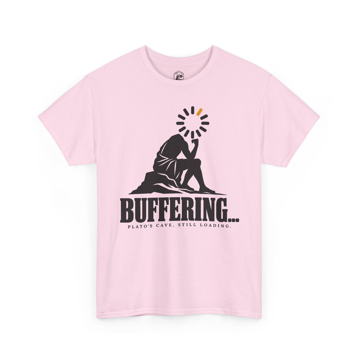 Buffering Plato's Cave T-shirt – Donkey Talk graphic tee