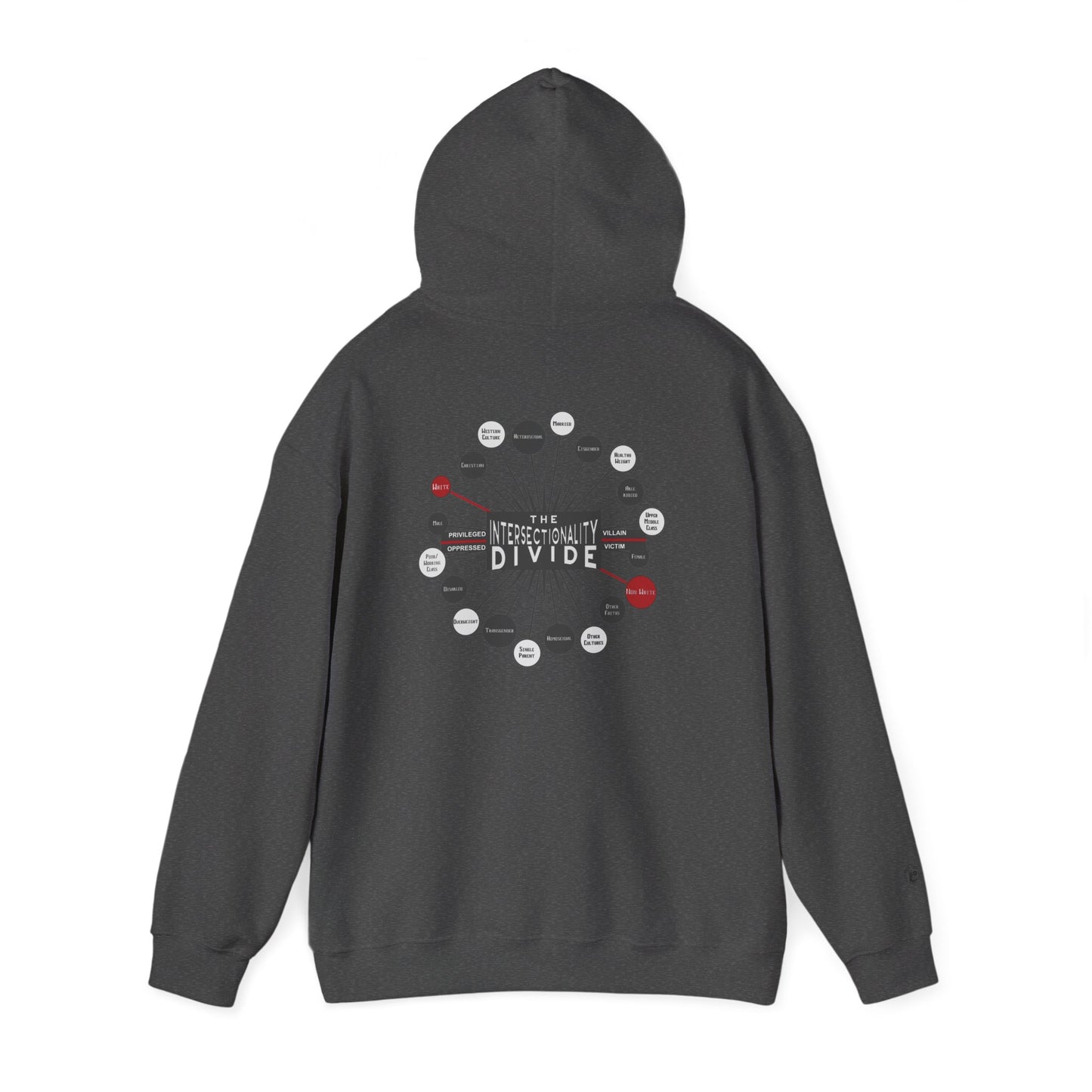 Hooded Sweatshirt - Intersectionality Divide Design | Cozy and Thought-Provoking Wear