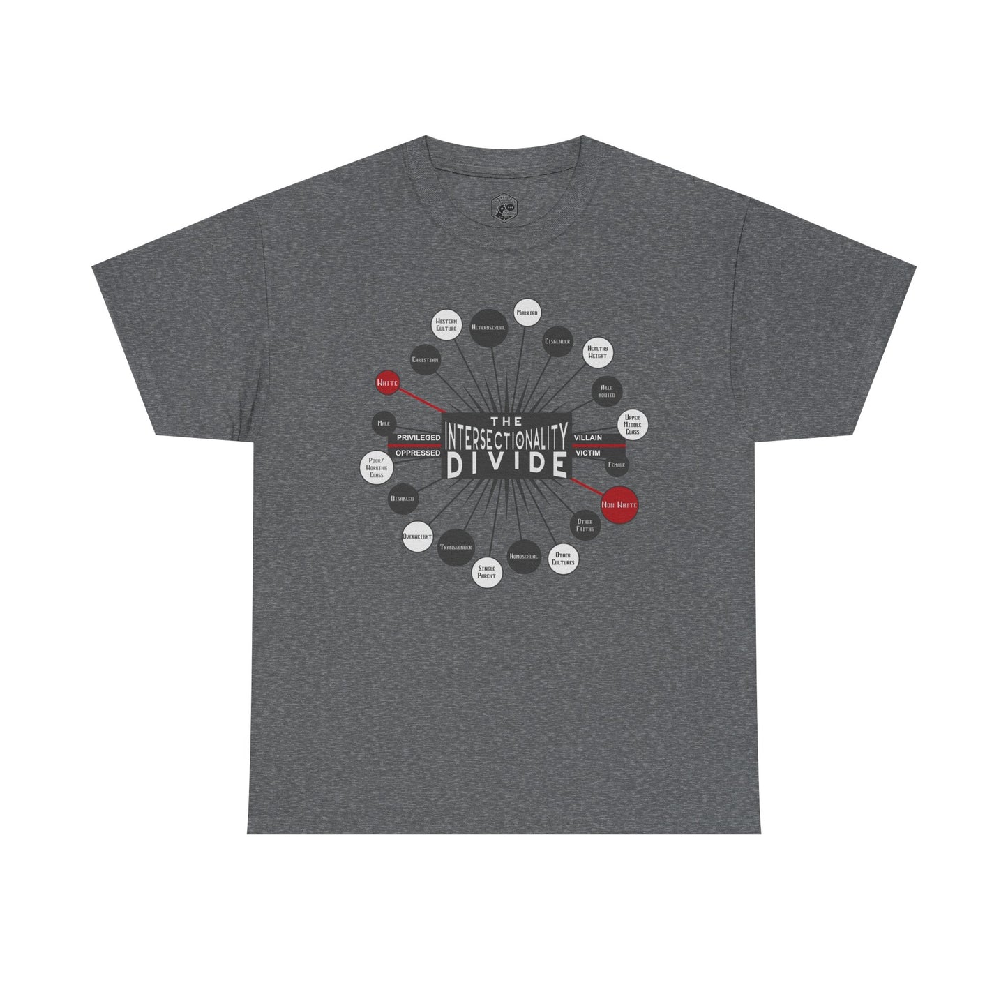The Intersectionality Divide Graphic T-Shirt | Unisex Statement Tee