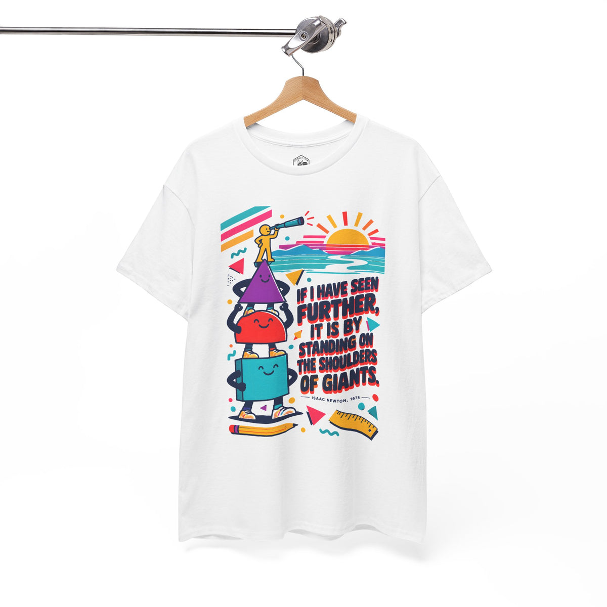 Newton Shoulders of Giants T-shirt – Donkey Talk graphic tee