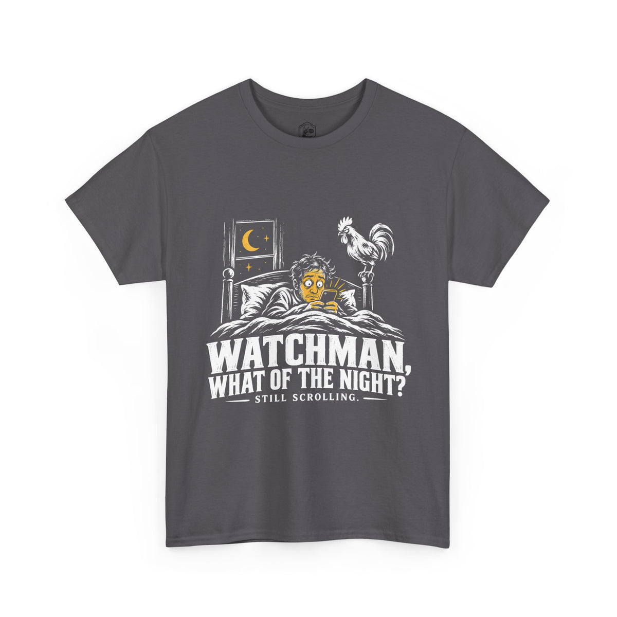 Watchman, Still Scrolling? T-Shirt | Isaiah 21:11 Funny Christian Graphic Tee