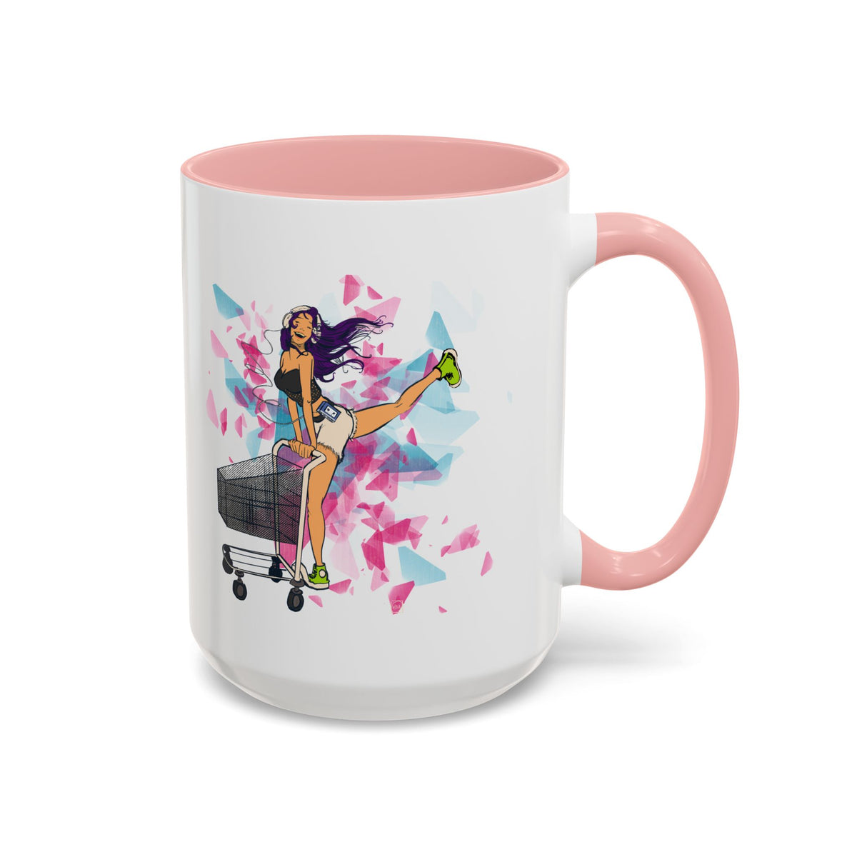Playful Accent Coffee Mug for Fashion Lovers