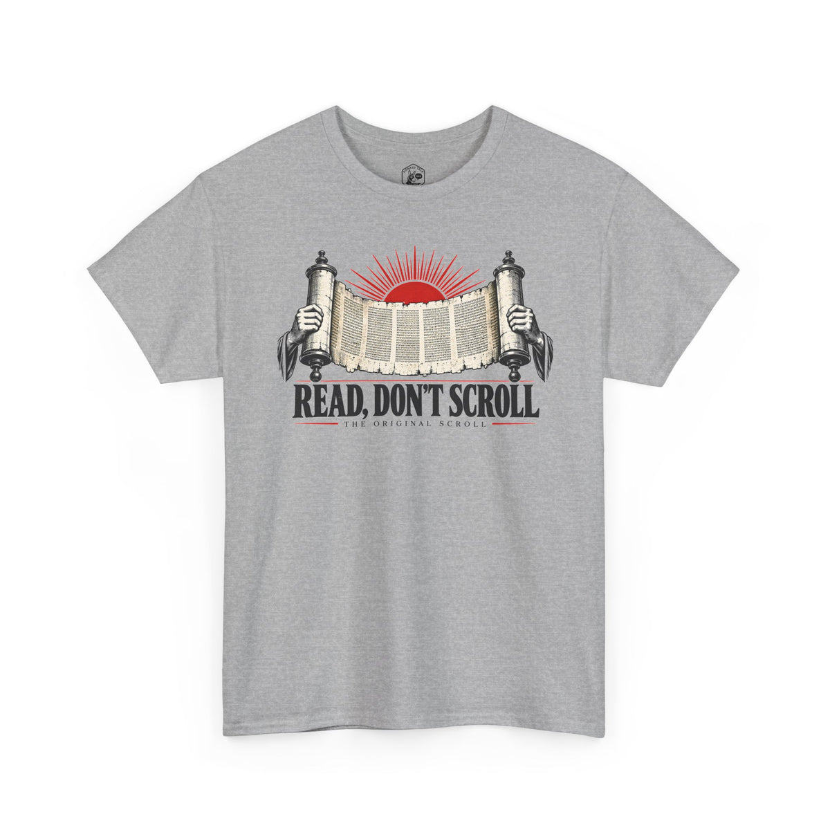 Read Don't Scroll T-shirt – Donkey Talk graphic tee
