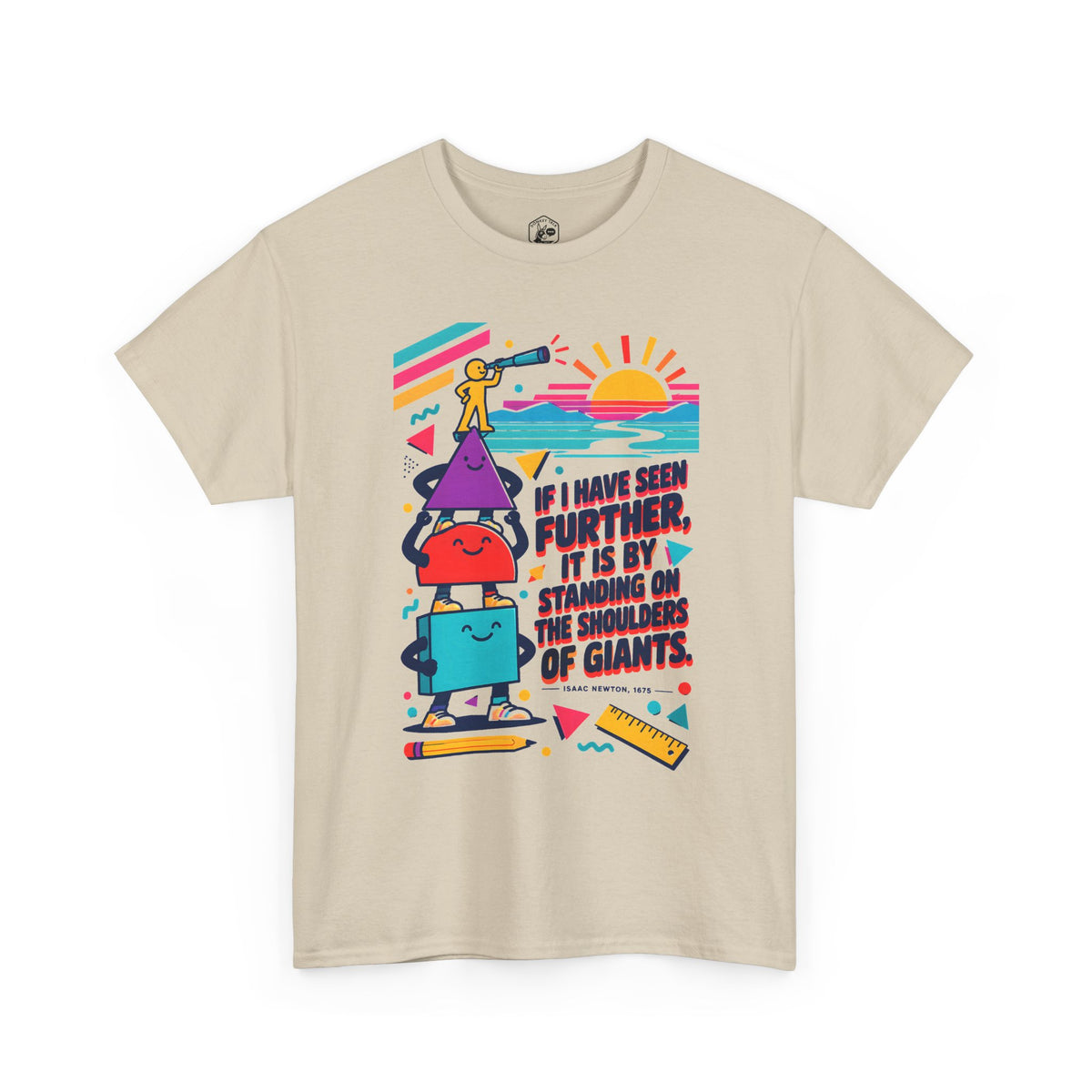 Newton Shoulders of Giants T-shirt – Donkey Talk graphic tee