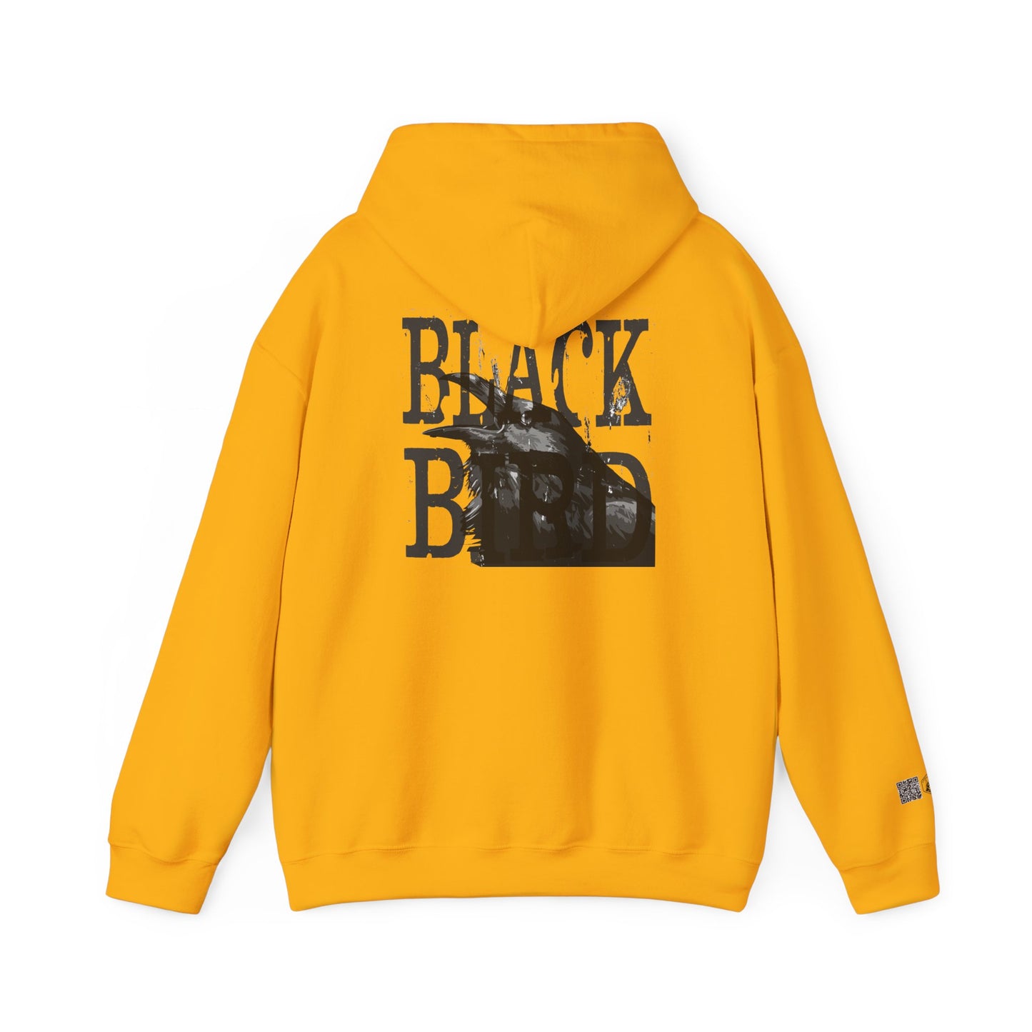 The Raven Unisex Heavy Blend Hoodie - Black Bird Design, Cozy & Stylish