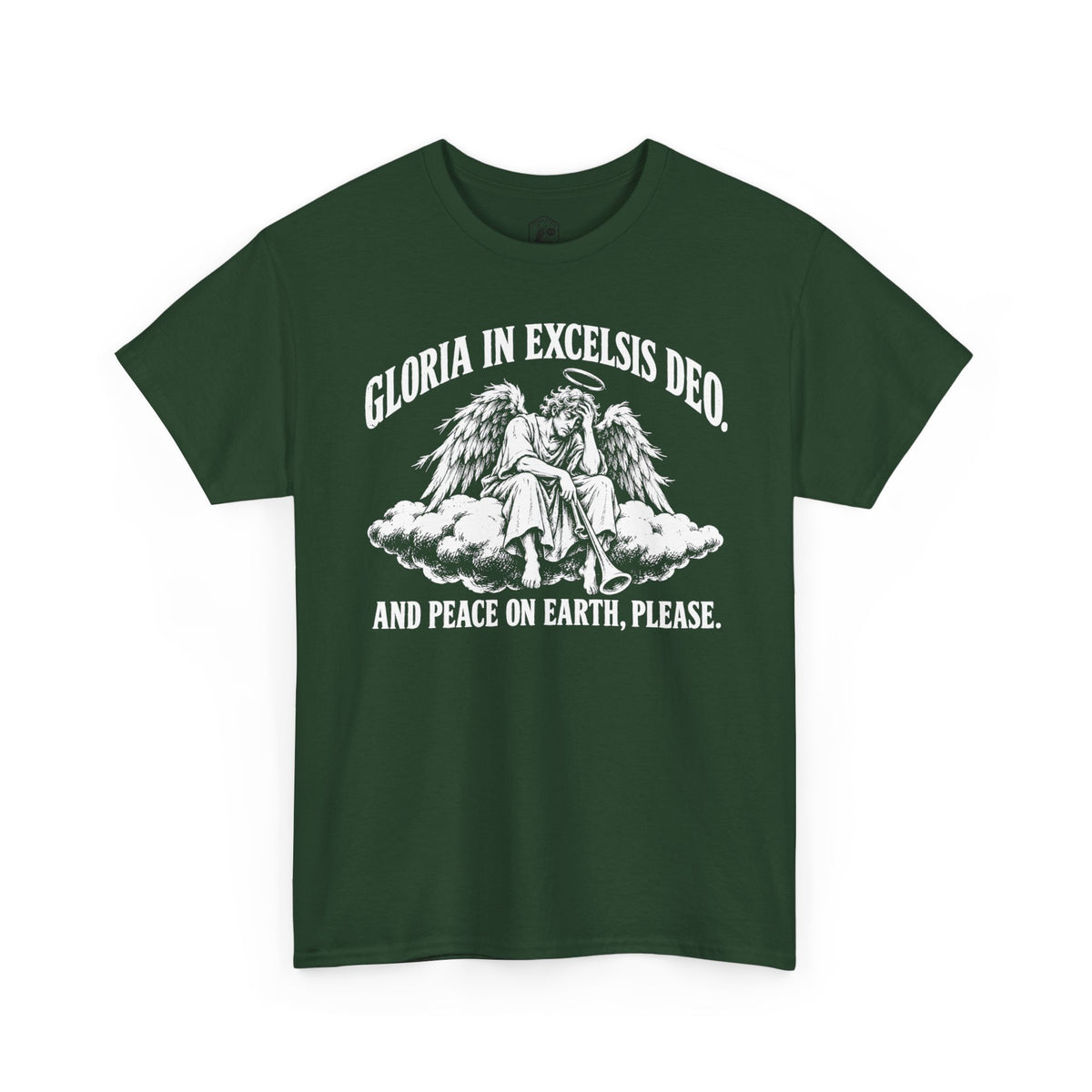 Gloria Peace on Earth Please T-shirt – Donkey Talk graphic tee