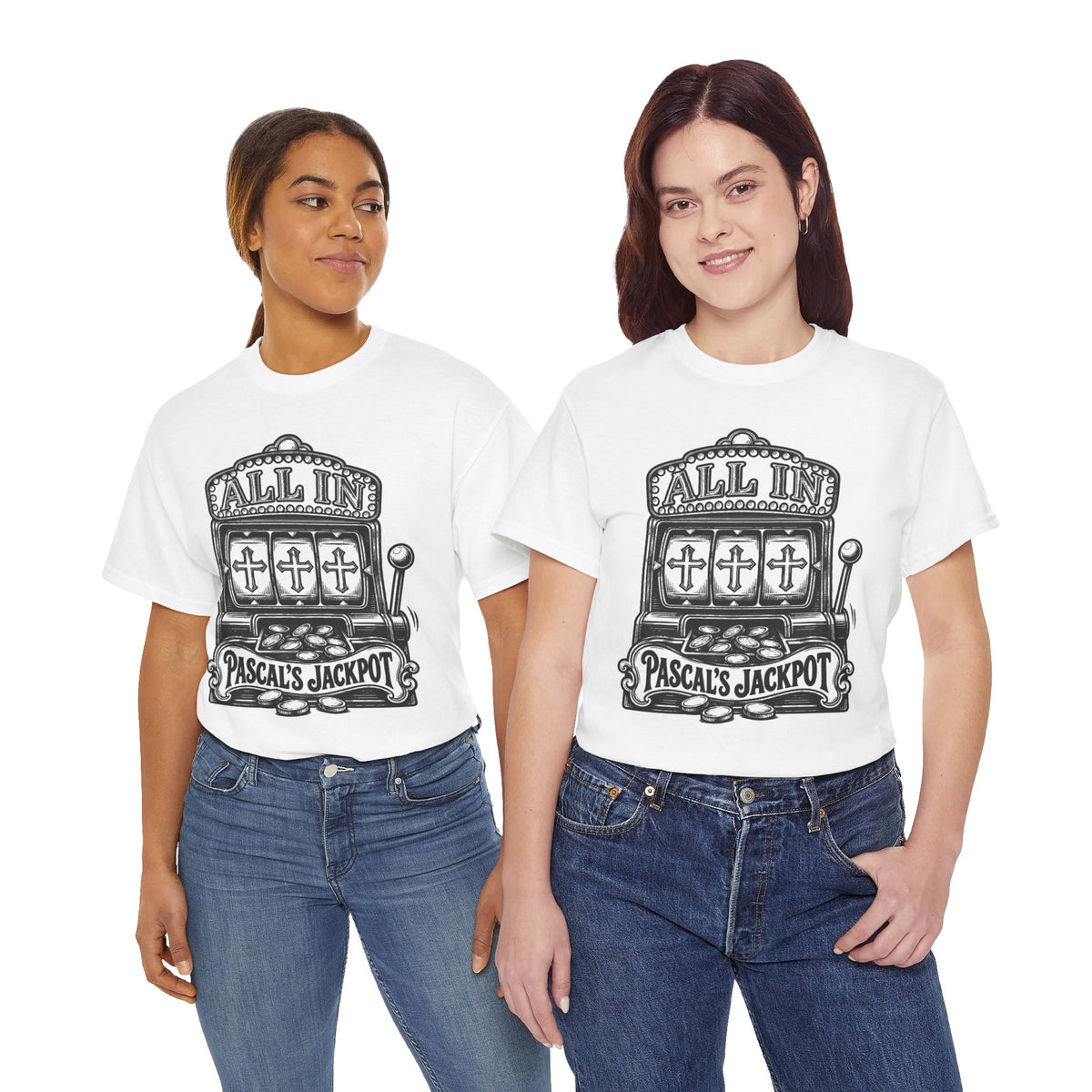 Pascal's Jackpot Slot Machine T-shirt – Donkey Talk graphic tee