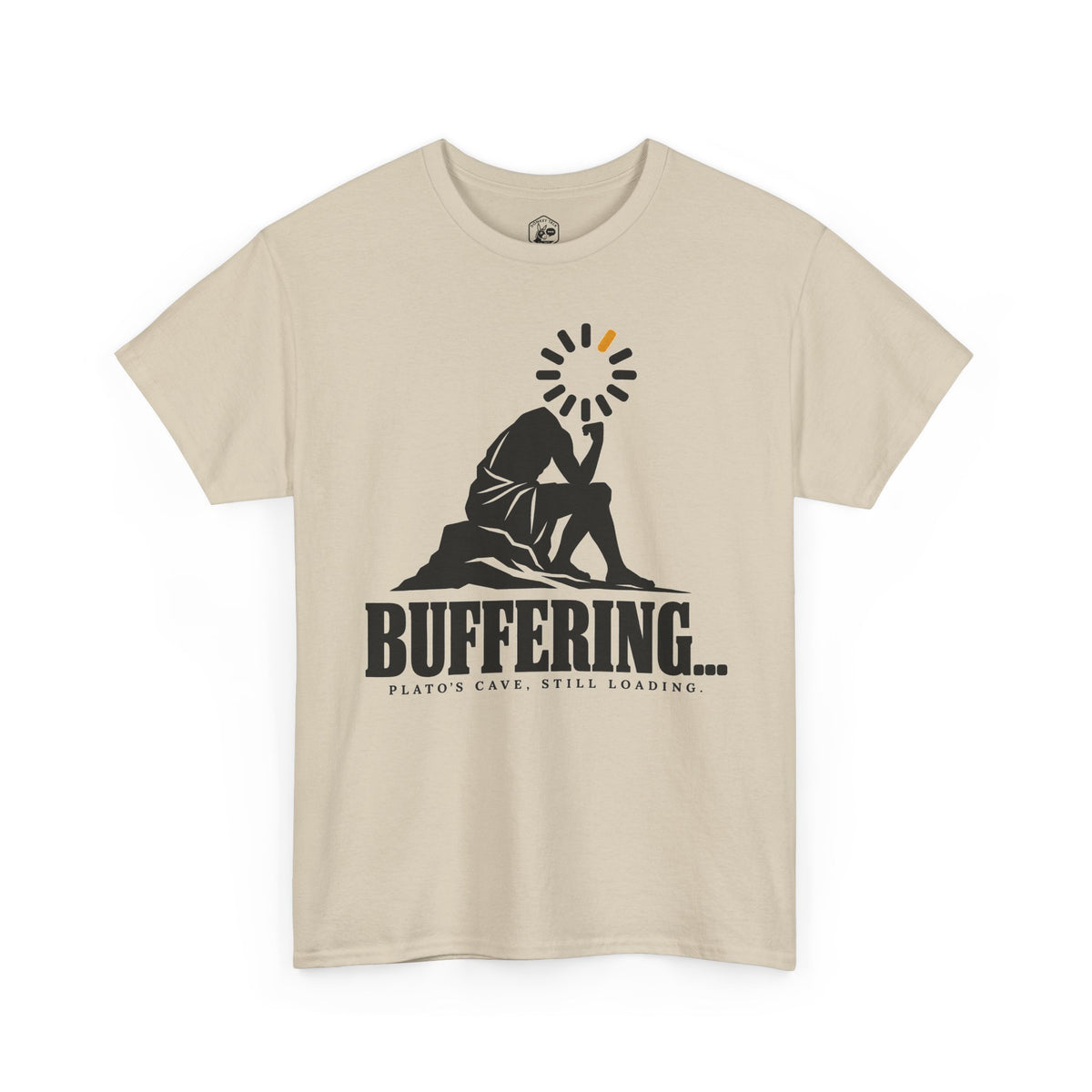 Buffering Plato's Cave T-shirt – Donkey Talk graphic tee