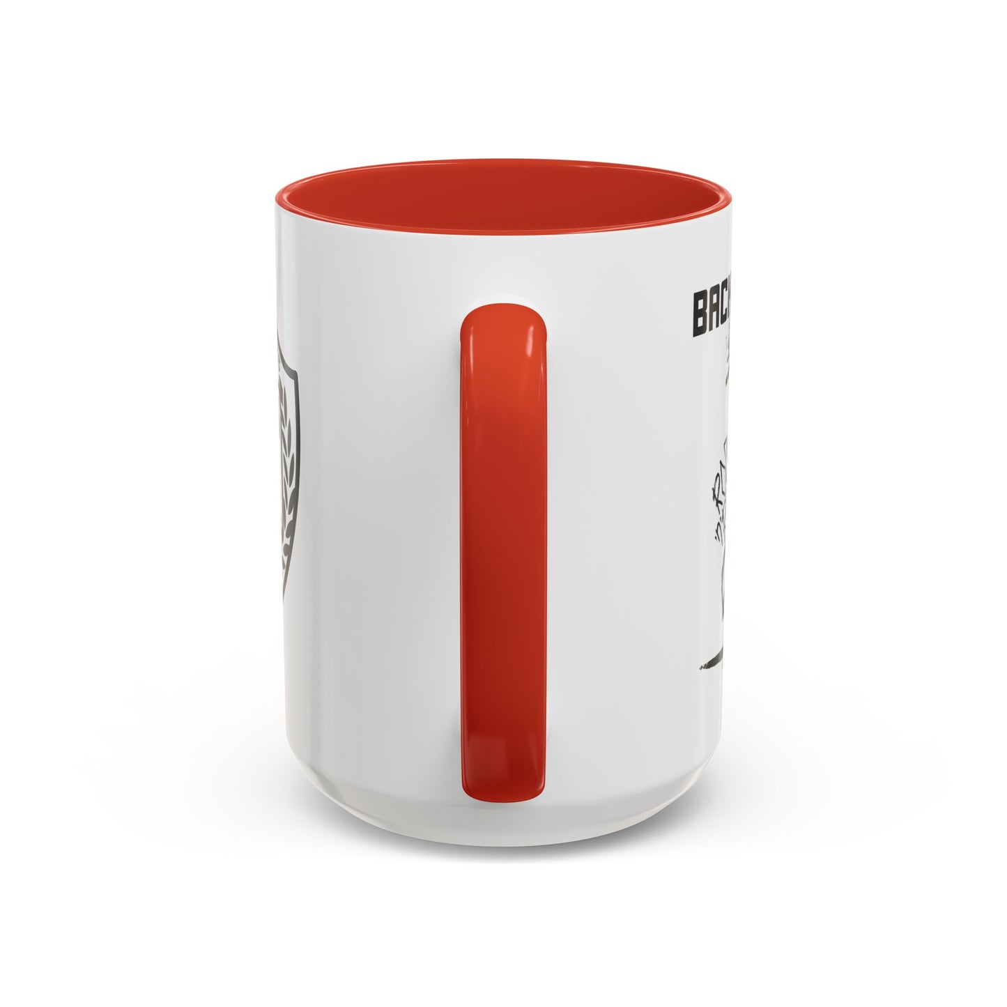 Back to Cool Shield Accent Coffee Mug — Retro Badge Coffee Cup (11/15oz)