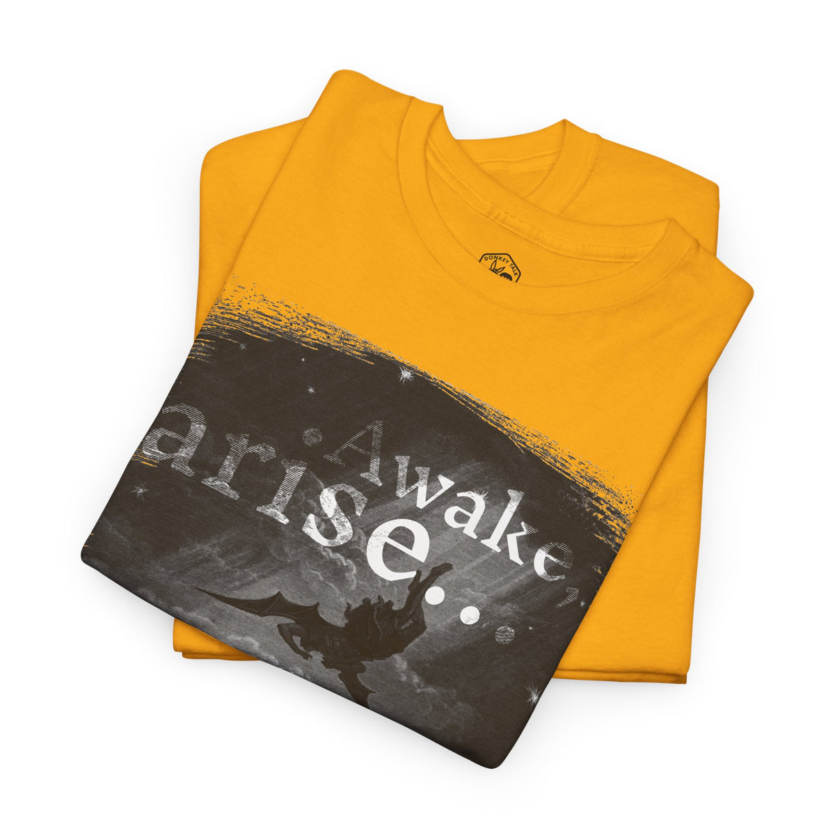 Arise or Fall Graphic Tee — Monochrome Moody Quote T-Shirt