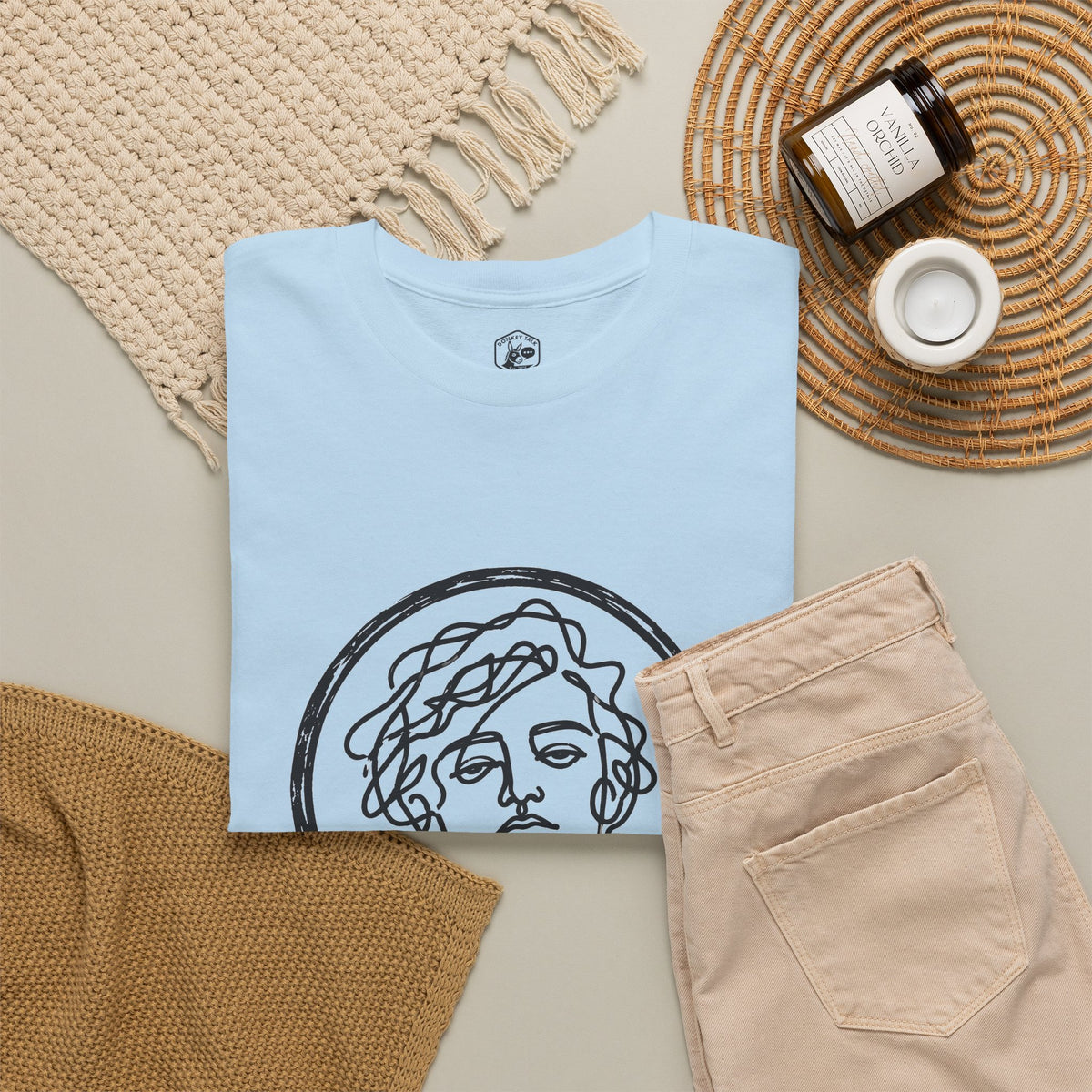 Know Thyself Unfiltered Line Art T-Shirt | Philosophy and Faith Tee