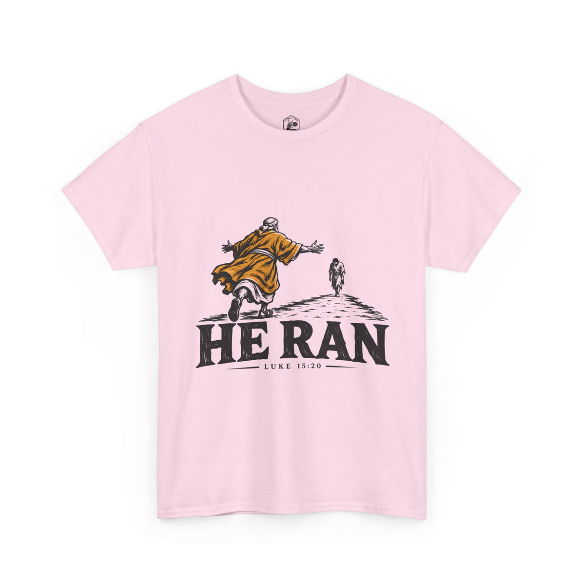 He Ran T-Shirt | Luke 15:20 Prodigal Son Christian Graphic Tee