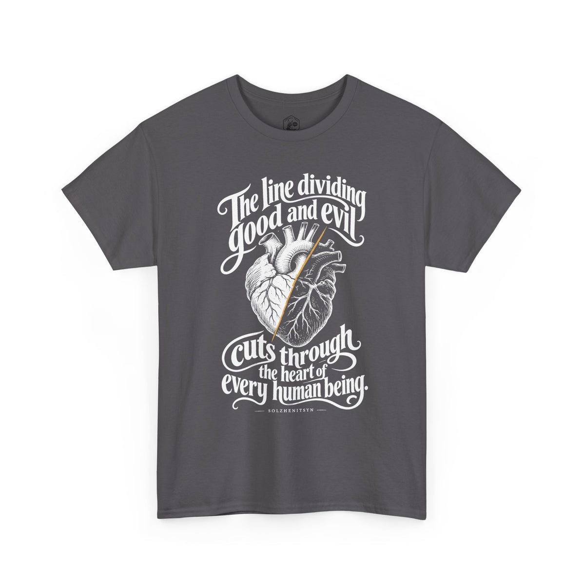 The Line Dividing Good and Evil T-shirt – Donkey Talk graphic tee