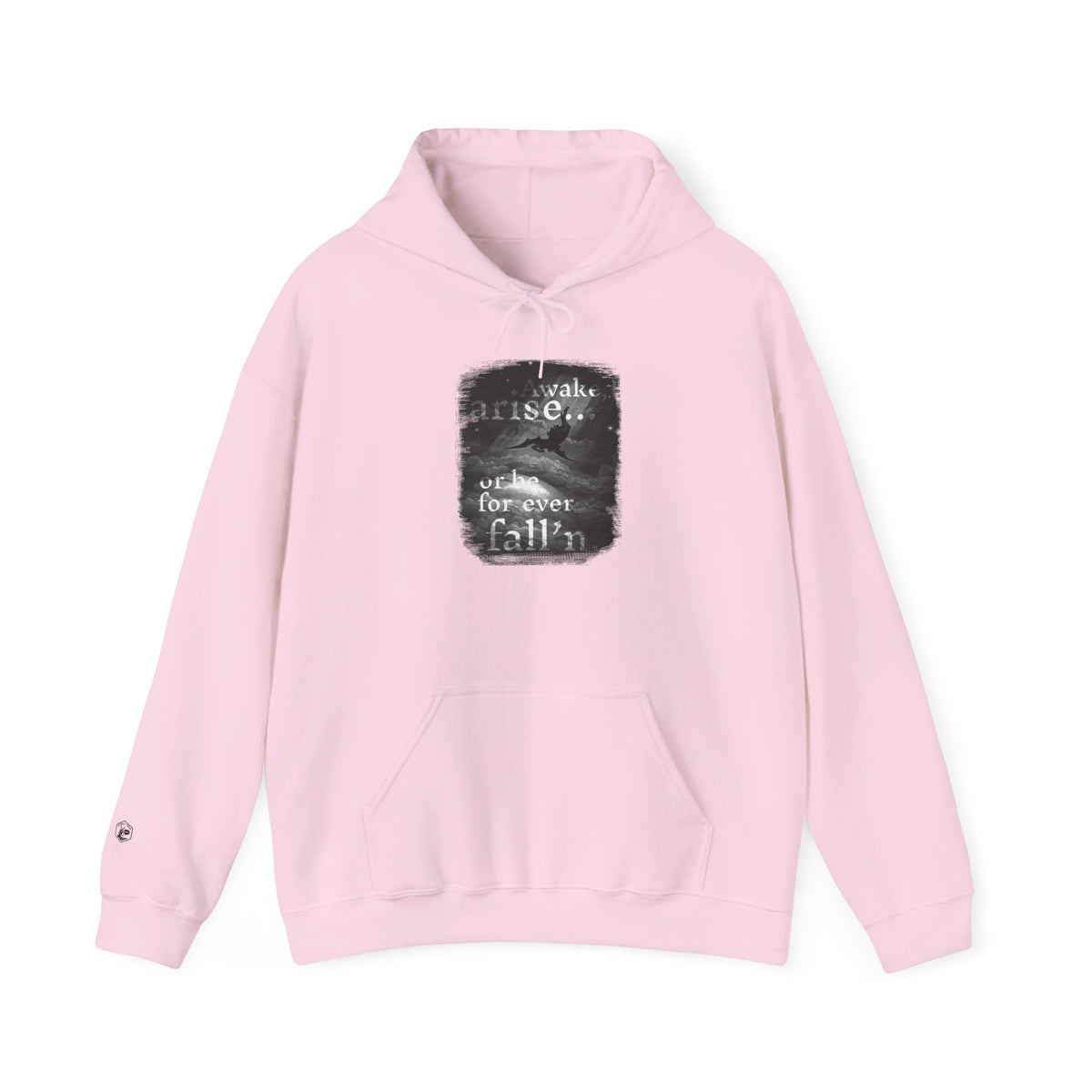 Inspirational Unisex Heavy Blend™ Hoodie - 'Awake, Rise, Forever Fall'n'