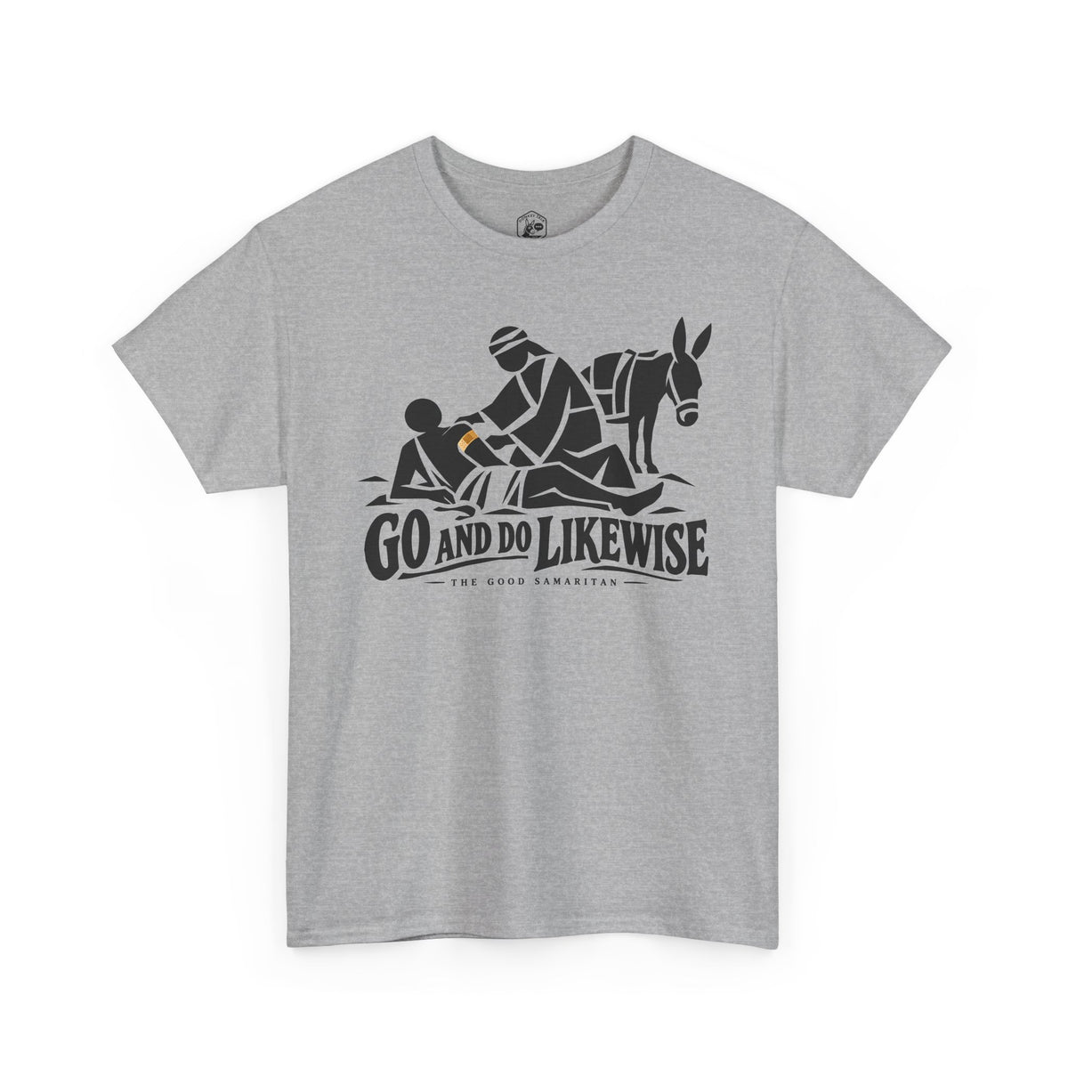 Go and Do Likewise Woodcut T-shirt – Donkey Talk graphic tee