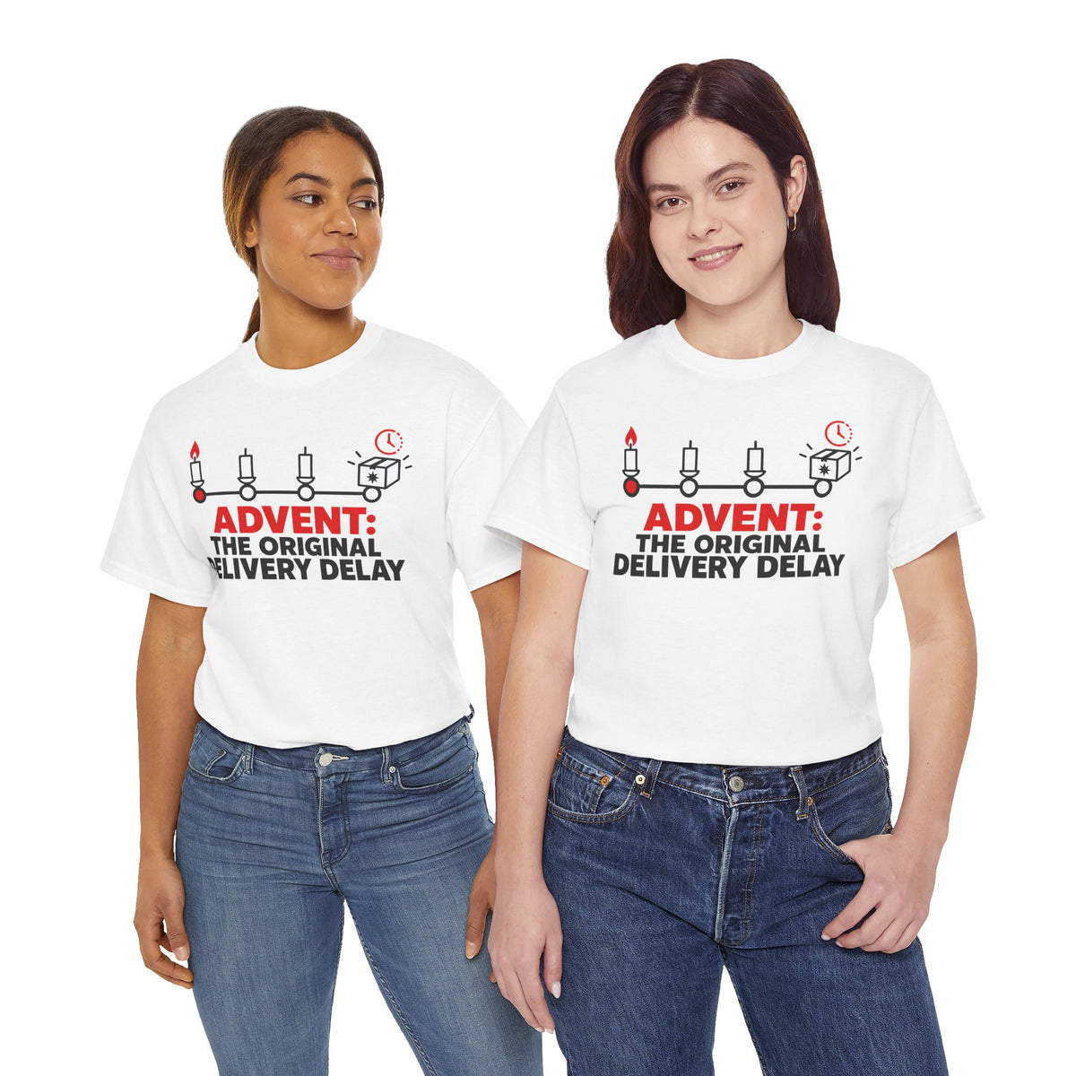 Advent The Original Delivery Delay T-shirt – Donkey Talk graphic tee