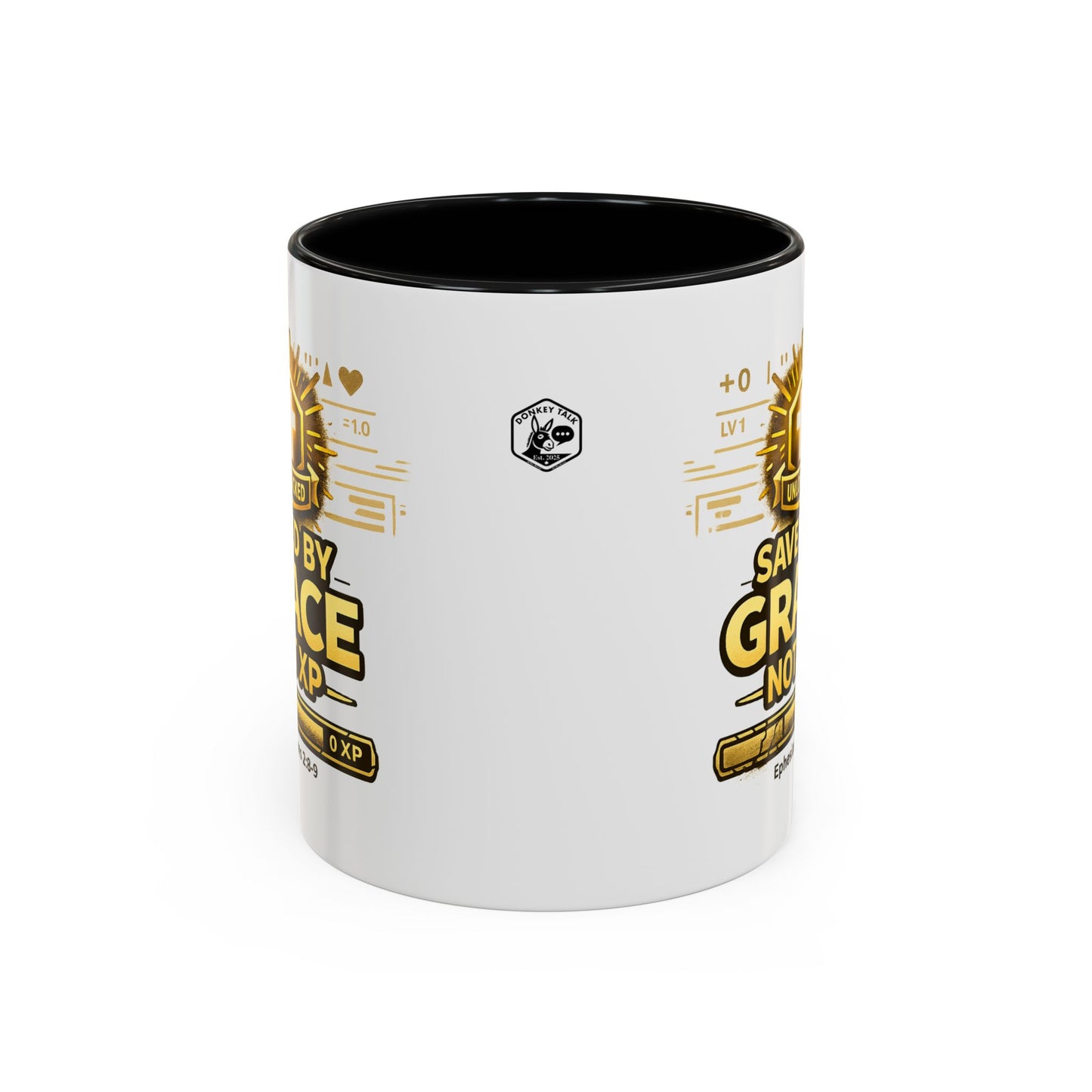 Saved by Grace Coffee Mug — Christian Gamer "Not XP" 11/15oz Accent Mug