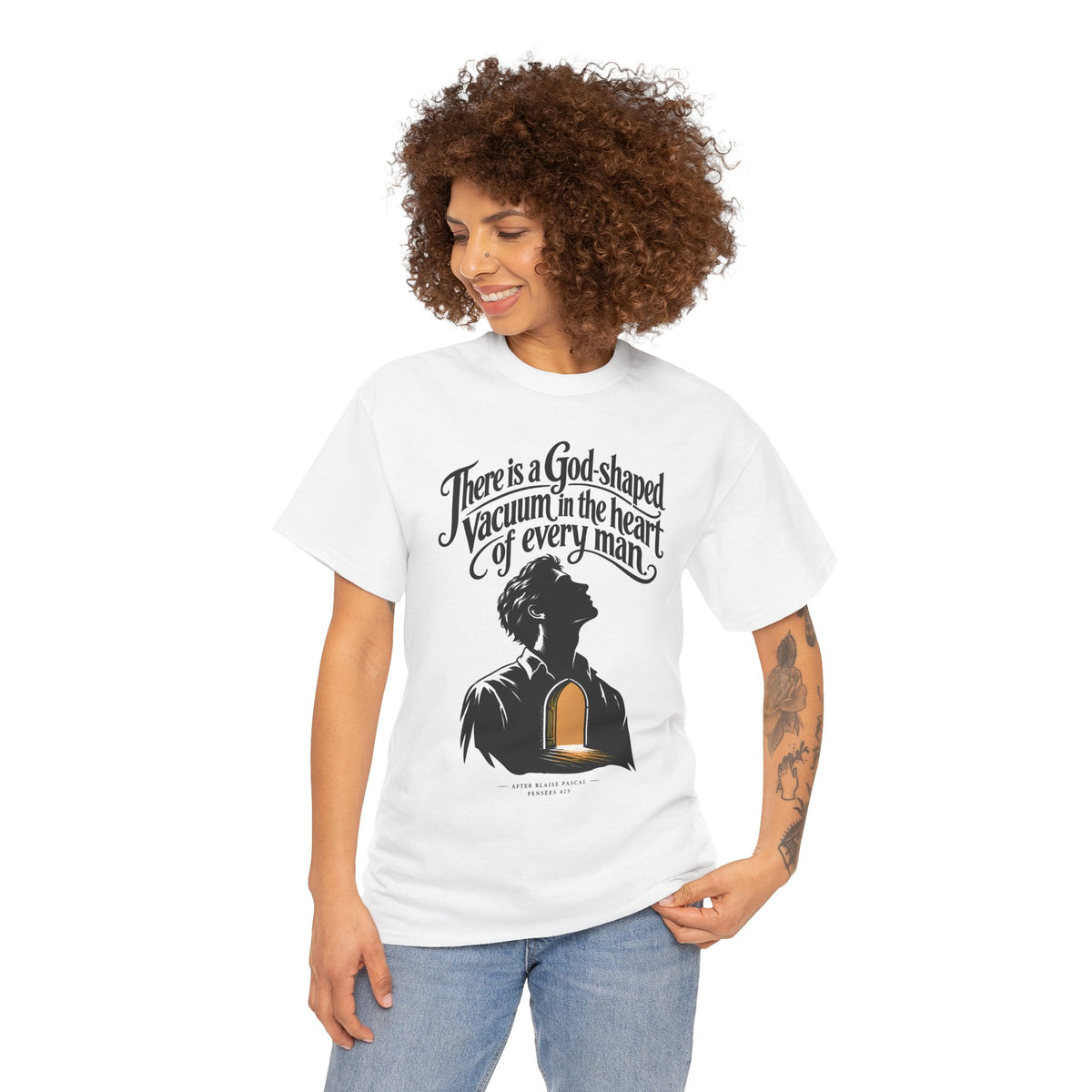 God-Shaped Vacuum T-shirt – Donkey Talk graphic tee