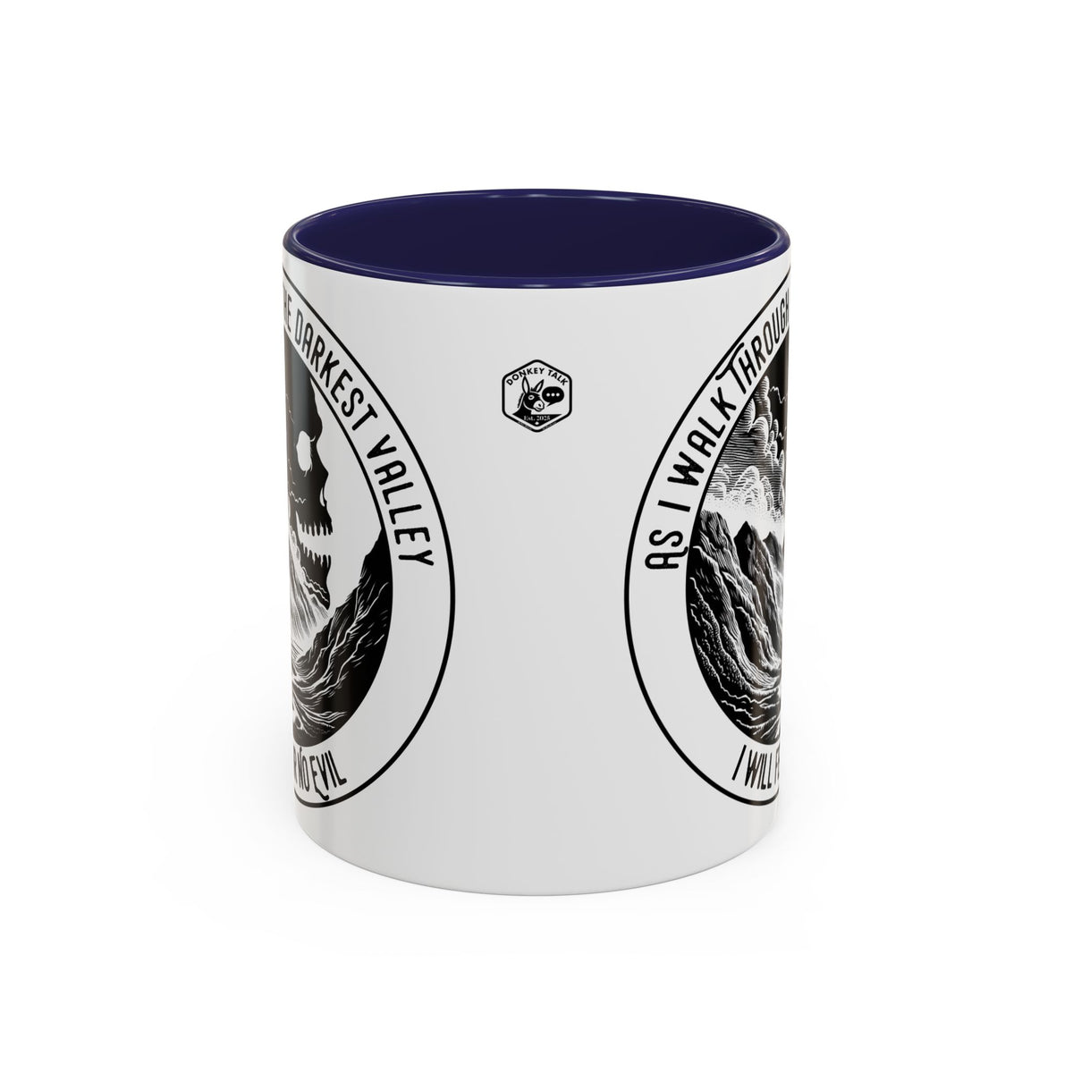 Skull Valley Fear No Evil coffee mug – Donkey Talk ceramic mug