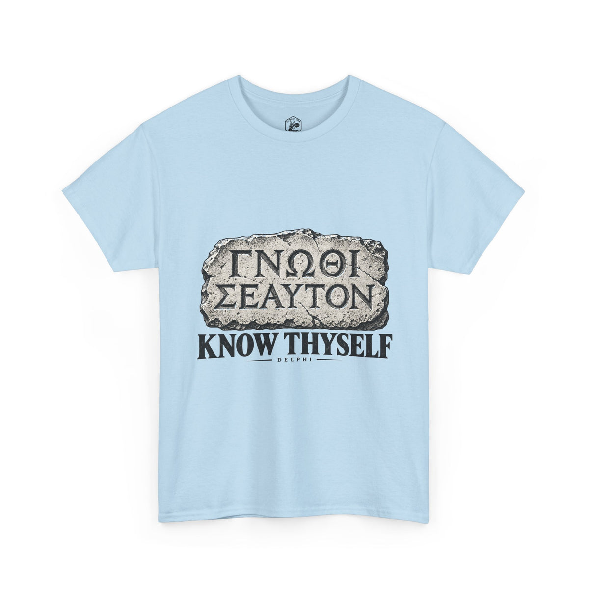 Know Thyself Delphi Stone T-Shirt | Gnothi Seauton Philosophy Tee