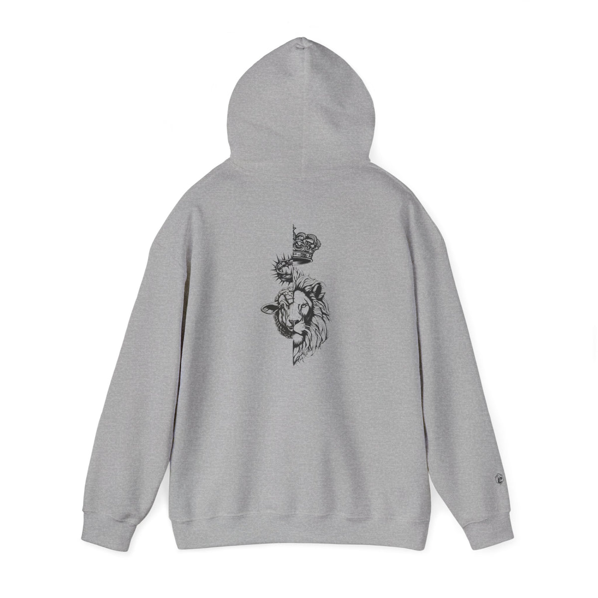 The Lion and The Lamb Unisex Heavy Blend™ Hoodie - Spiritual Symbolism Sweatshirt