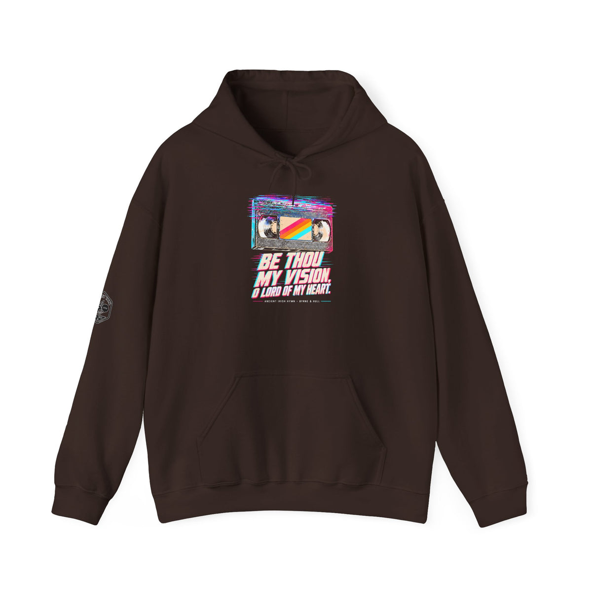 Be Thou My Vision VHS Hoodie | Ancient Irish Hymn Retro Tape Hoodie
