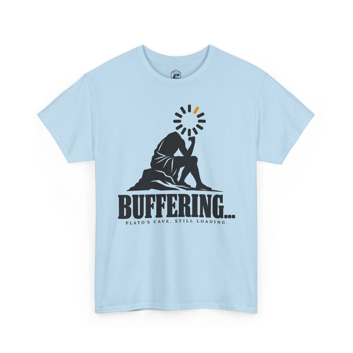 Buffering Plato's Cave T-shirt – Donkey Talk graphic tee