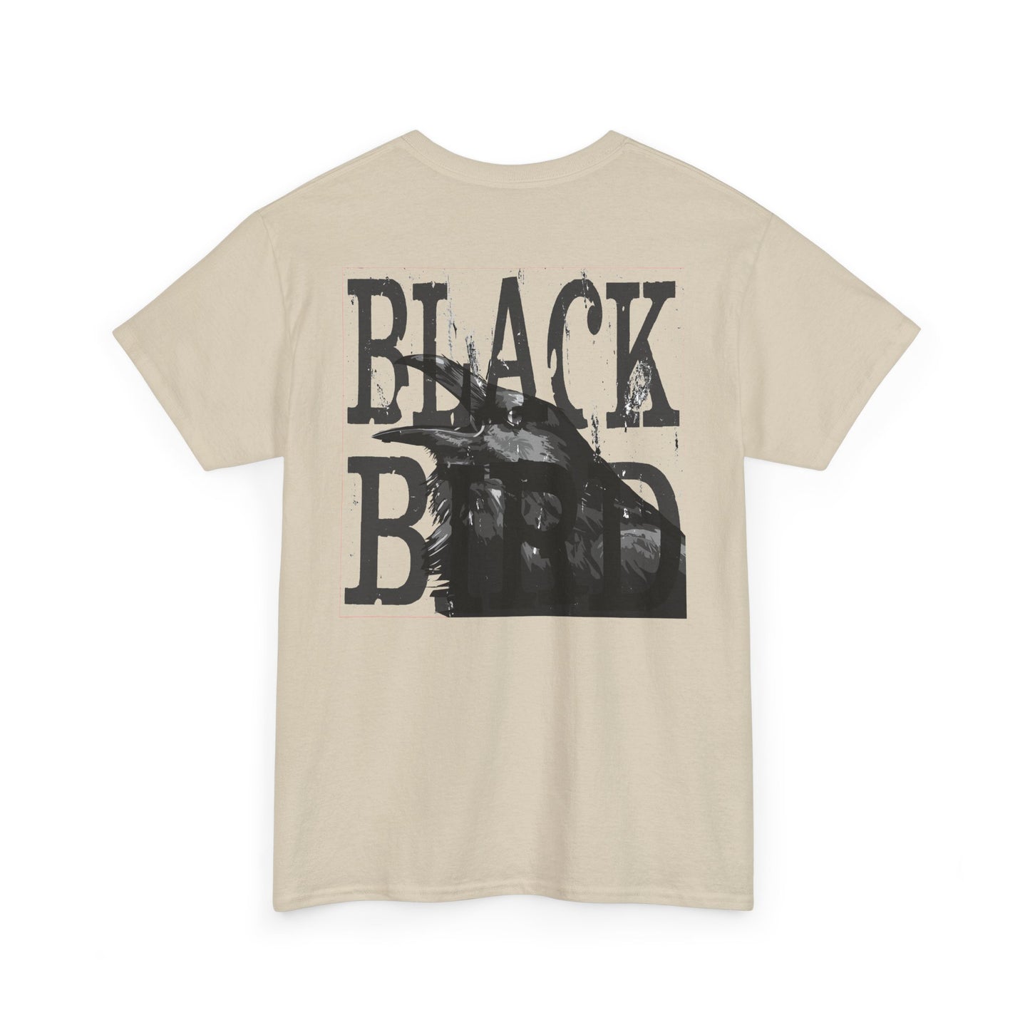 Black Bird Graphic Tee — Vintage Raven Logo T‑Shirt