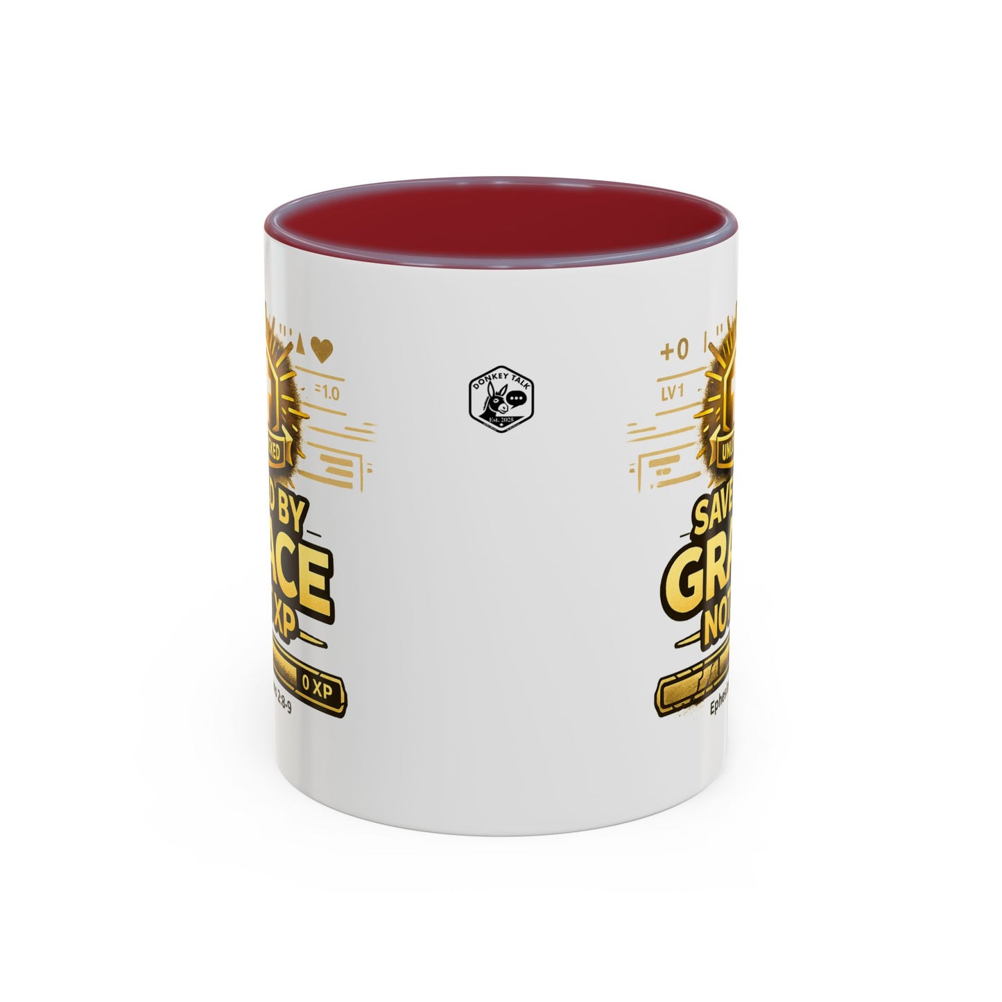 Saved by Grace Coffee Mug — Christian Gamer "Not XP" 11/15oz Accent Mug