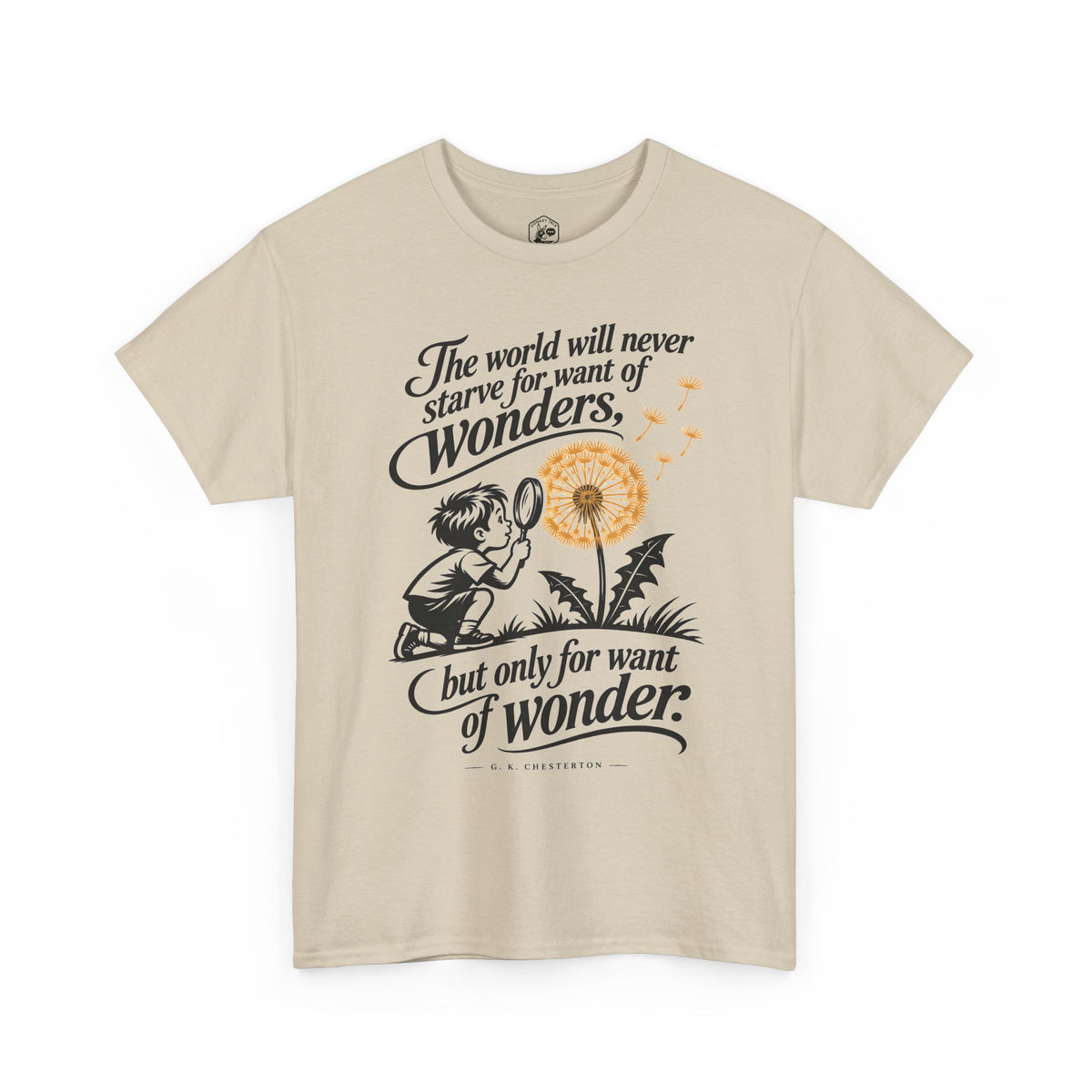 Chesterton Wonder Dandelion T-shirt – Donkey Talk graphic tee