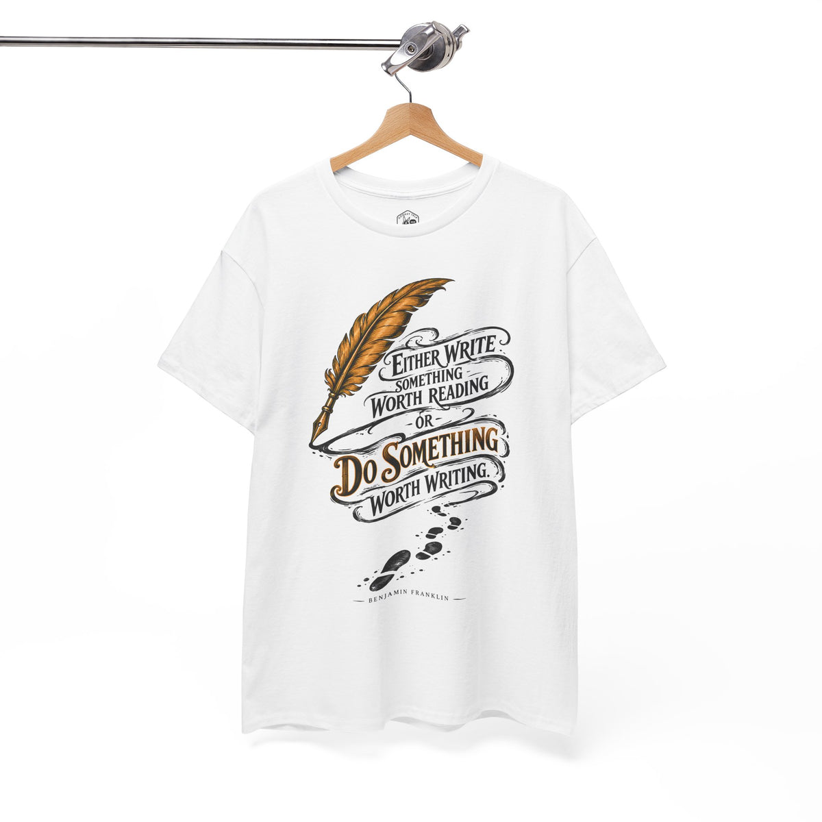 Either Write Something Worth Reading T-shirt – Donkey Talk graphic tee