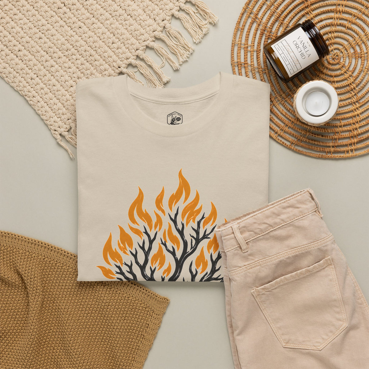 I Am Who I Am Burning Bush T-shirt – Donkey Talk graphic tee