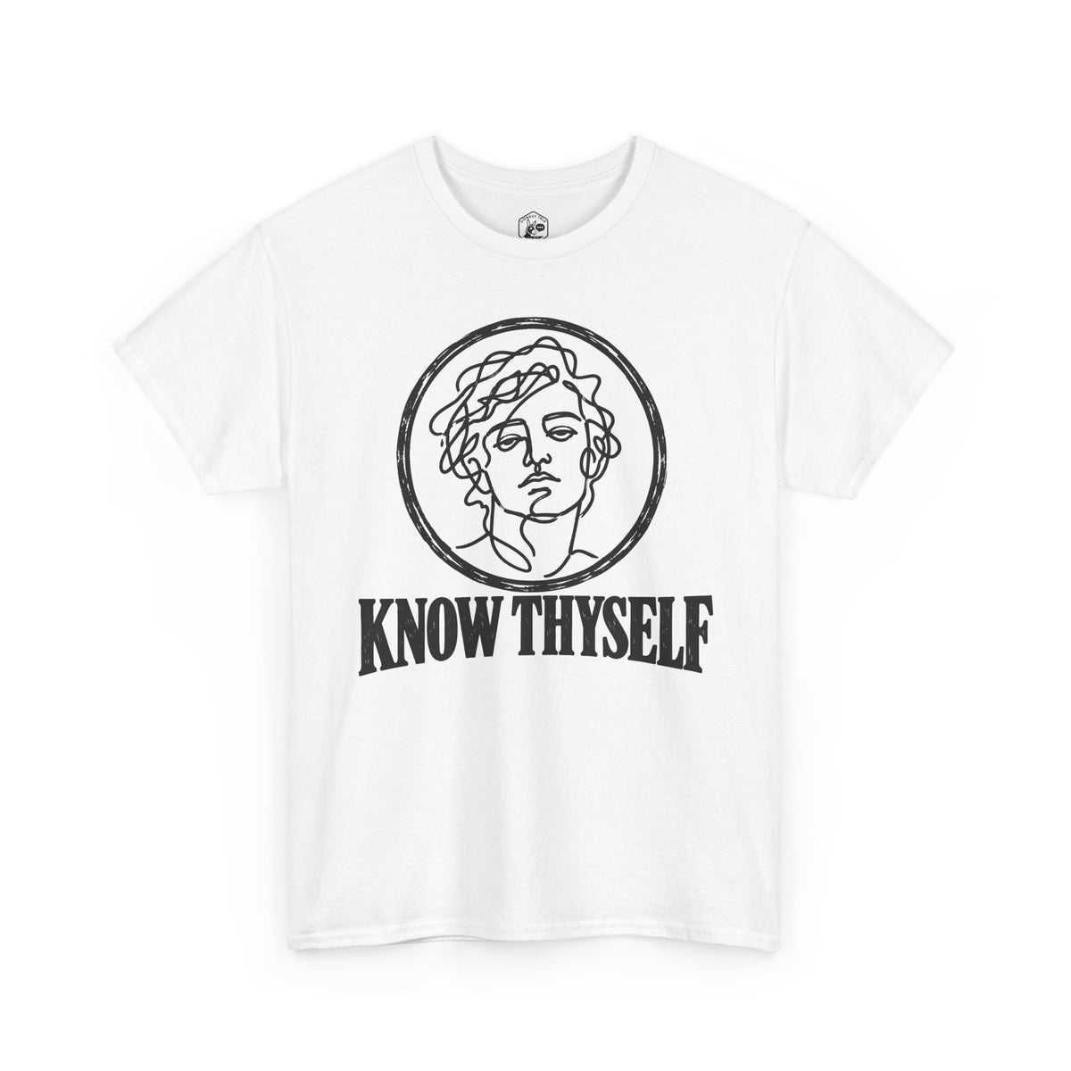 Know Thyself Unfiltered Line Art T-shirt – Donkey Talk graphic tee
