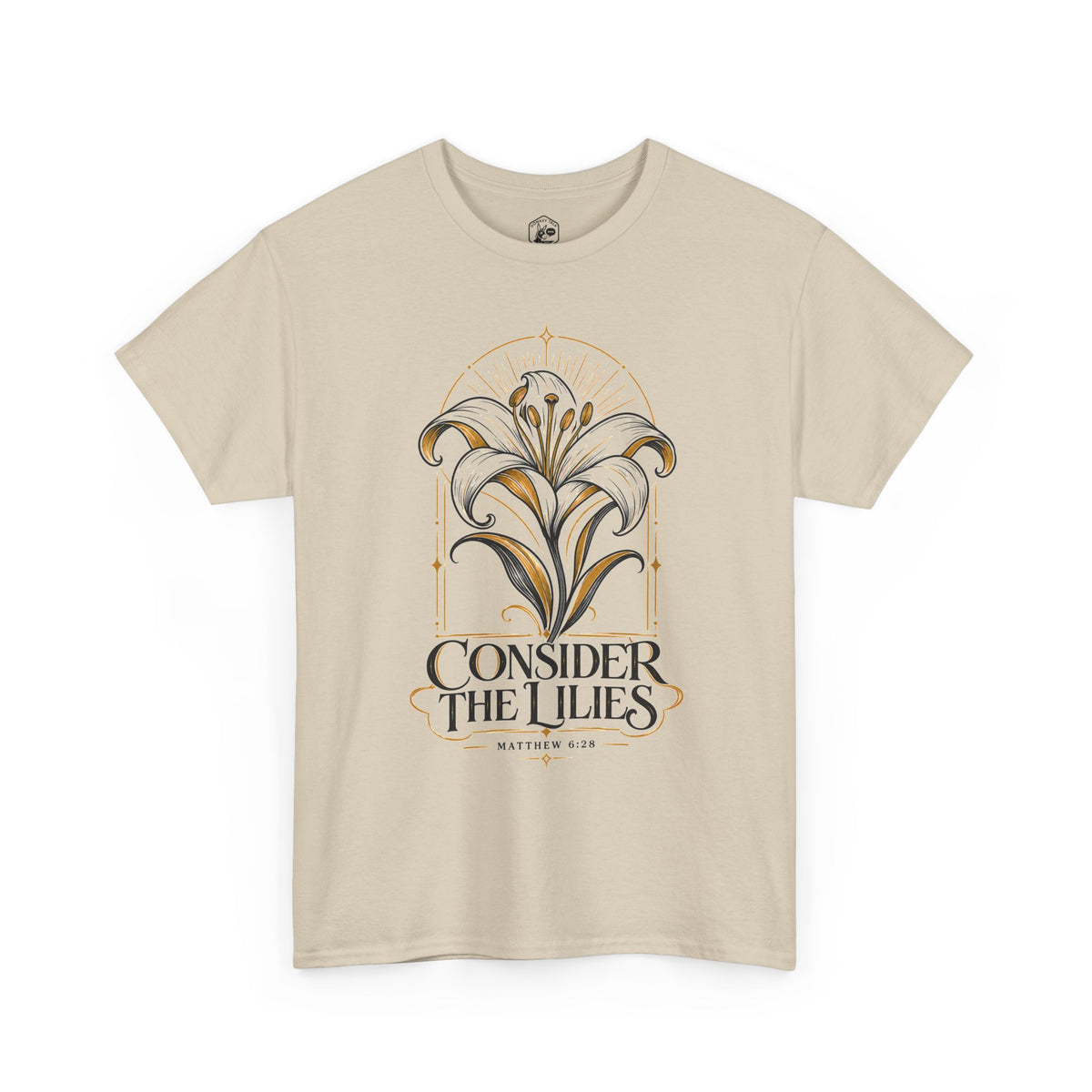 Consider the Lilies T-Shirt | Matthew 6:28 Christian Graphic Tee