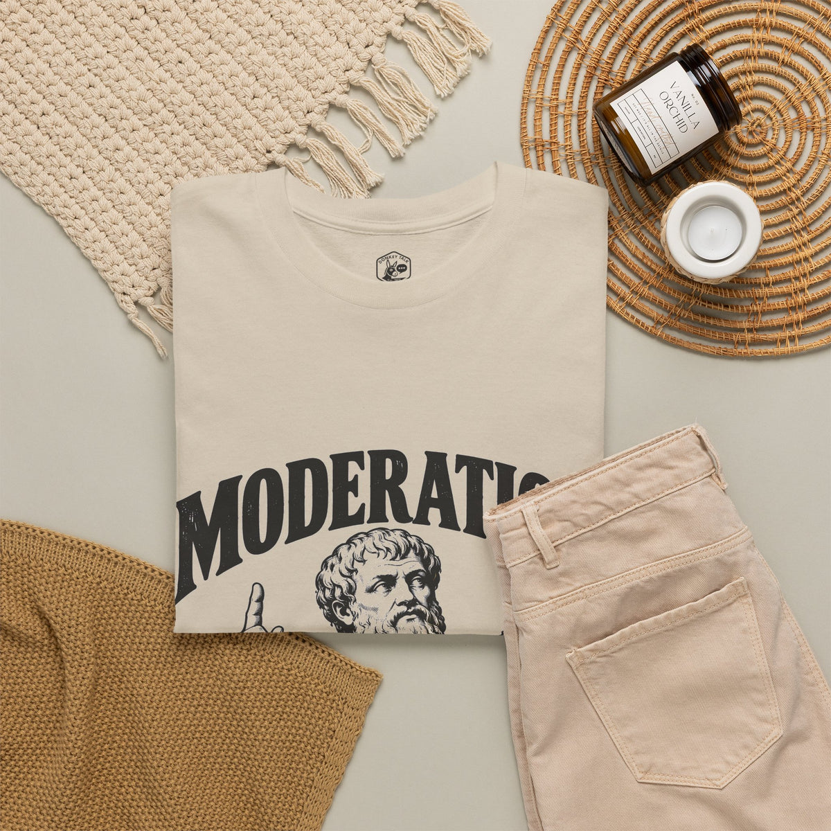 Moderation (One More Slice) T-Shirt | Aristotle Golden Mean Funny Philosophy Tee