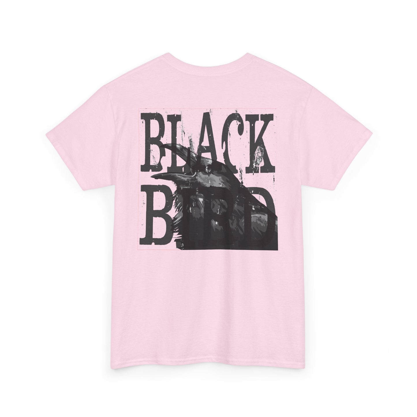 Black Bird Graphic Tee — Vintage Raven Logo T‑Shirt