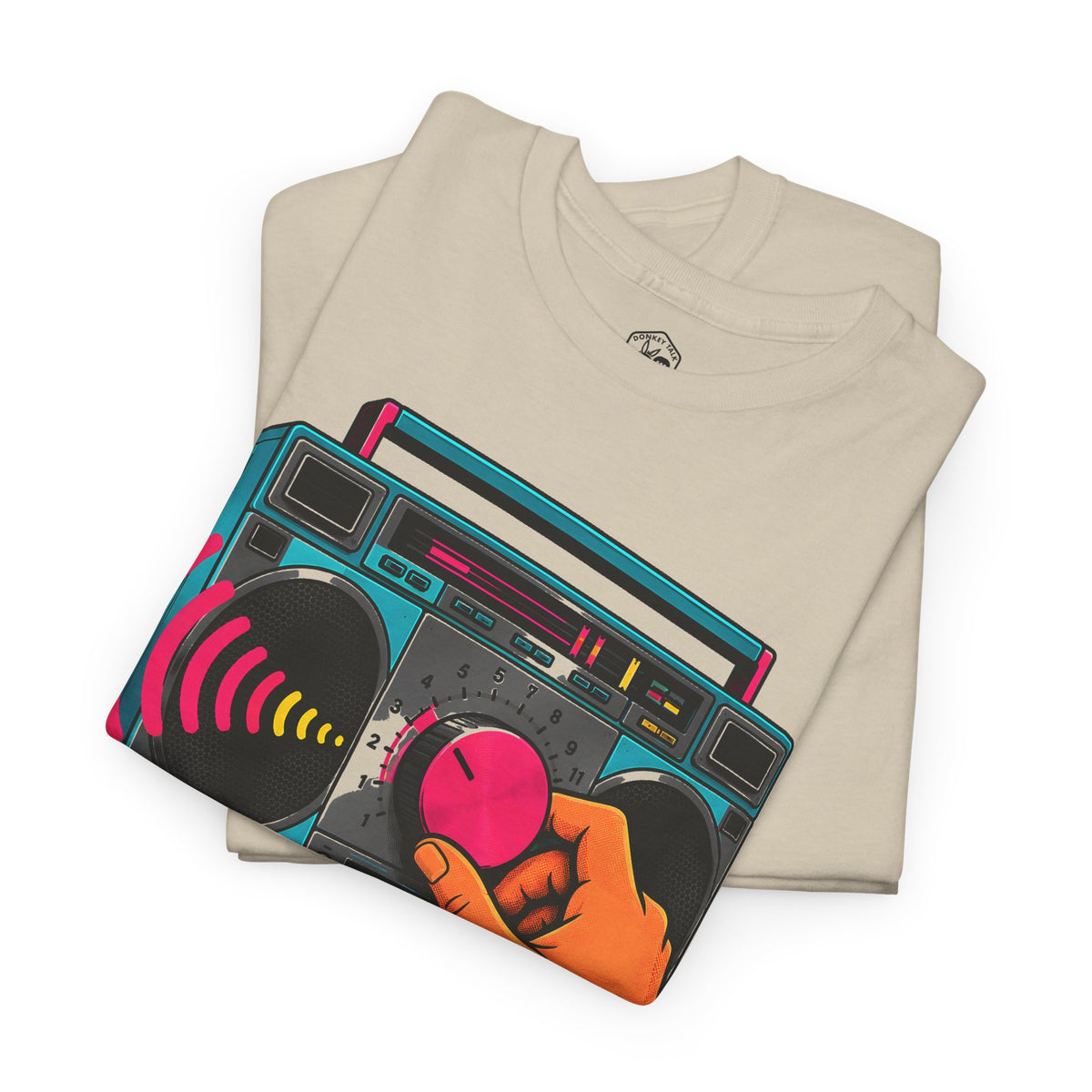 Camiseta "Turn Down the Volume" Boombox | Camiseta de Proverbios 15:1 "A Soft Answer"