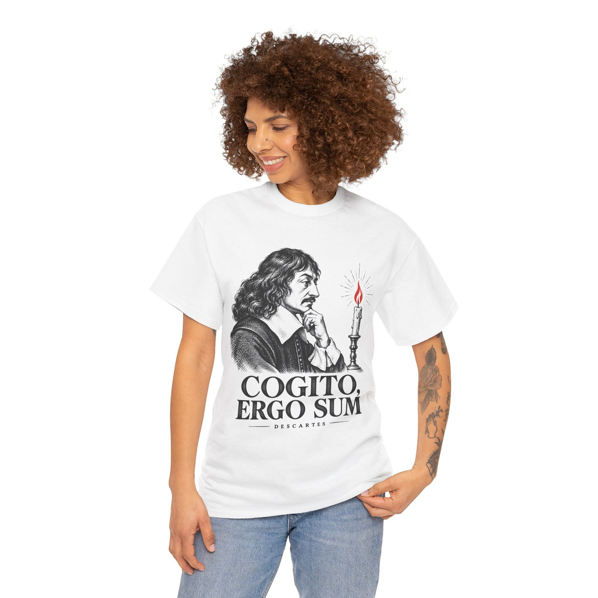 Cogito, Ergo Sum T-Shirt | Descartes I Think Therefore I Am Philosophy Tee